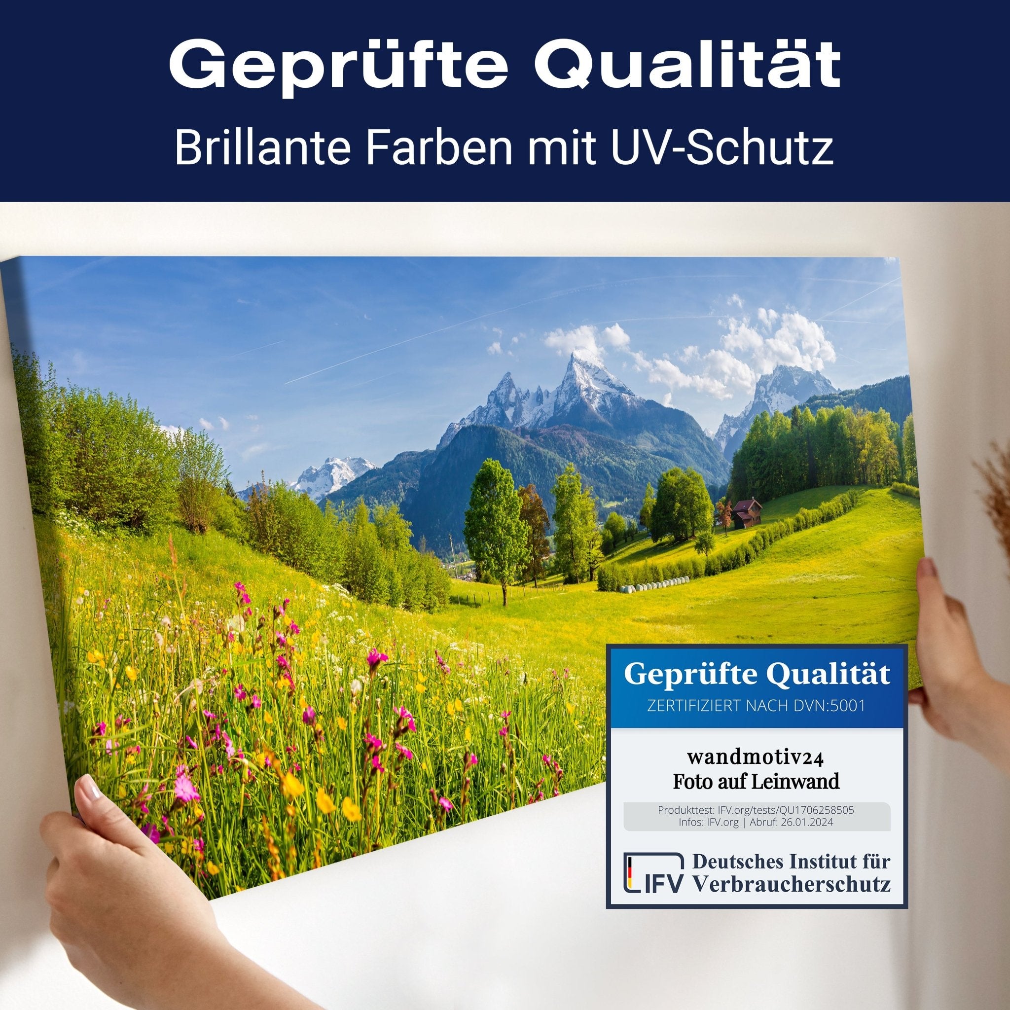 Leinwandbild Alpengebirge M1151 kaufen - Bild 4 Leinwandbild Alpengebirge M1151 kaufen - Bild 4