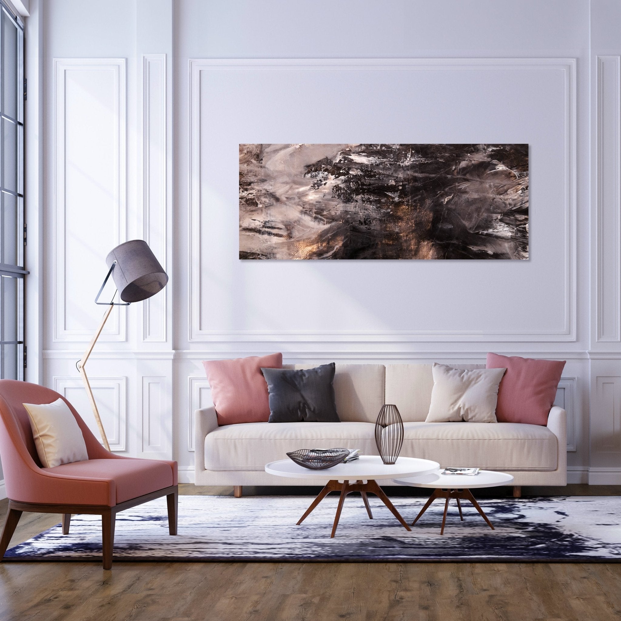 Leinwandbild Gemalte Leinwandtextur M1154 kaufen - Bild 2 Leinwandbild Gemalte Leinwandtextur M1154 kaufen - Bild 2