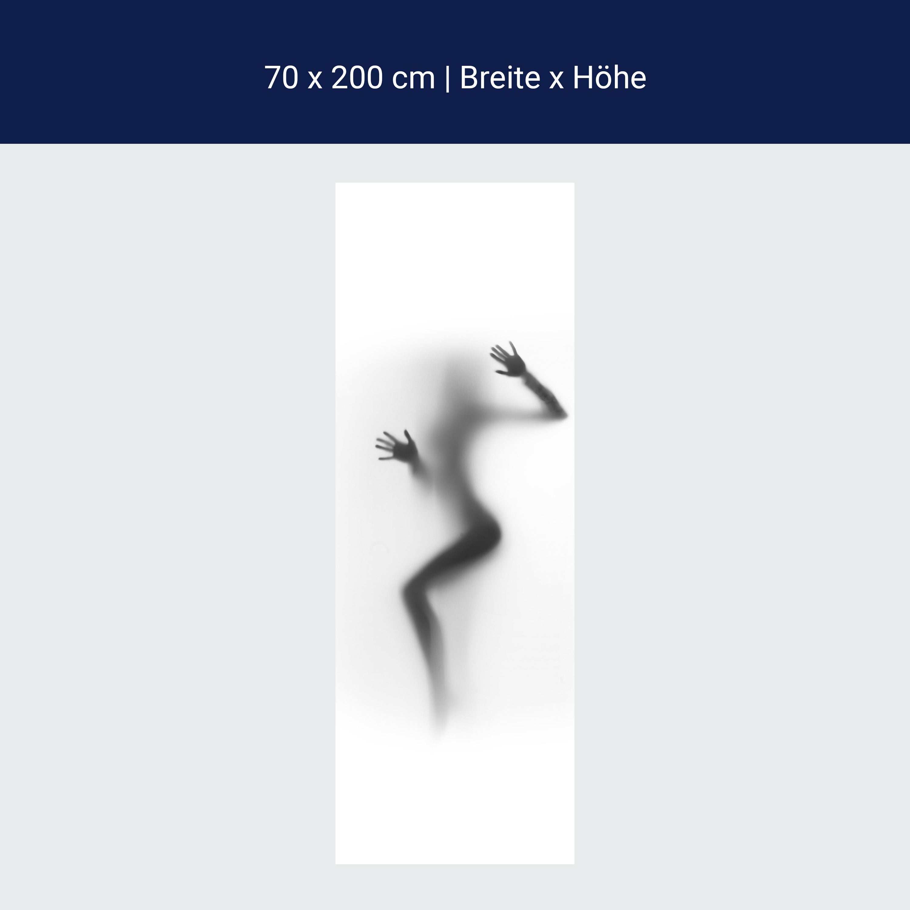 Türtapete Silhouette Frau, Milchglas, Sexy M1159 Türtapete Silhouette Frau, Milchglas, Sexy M1159