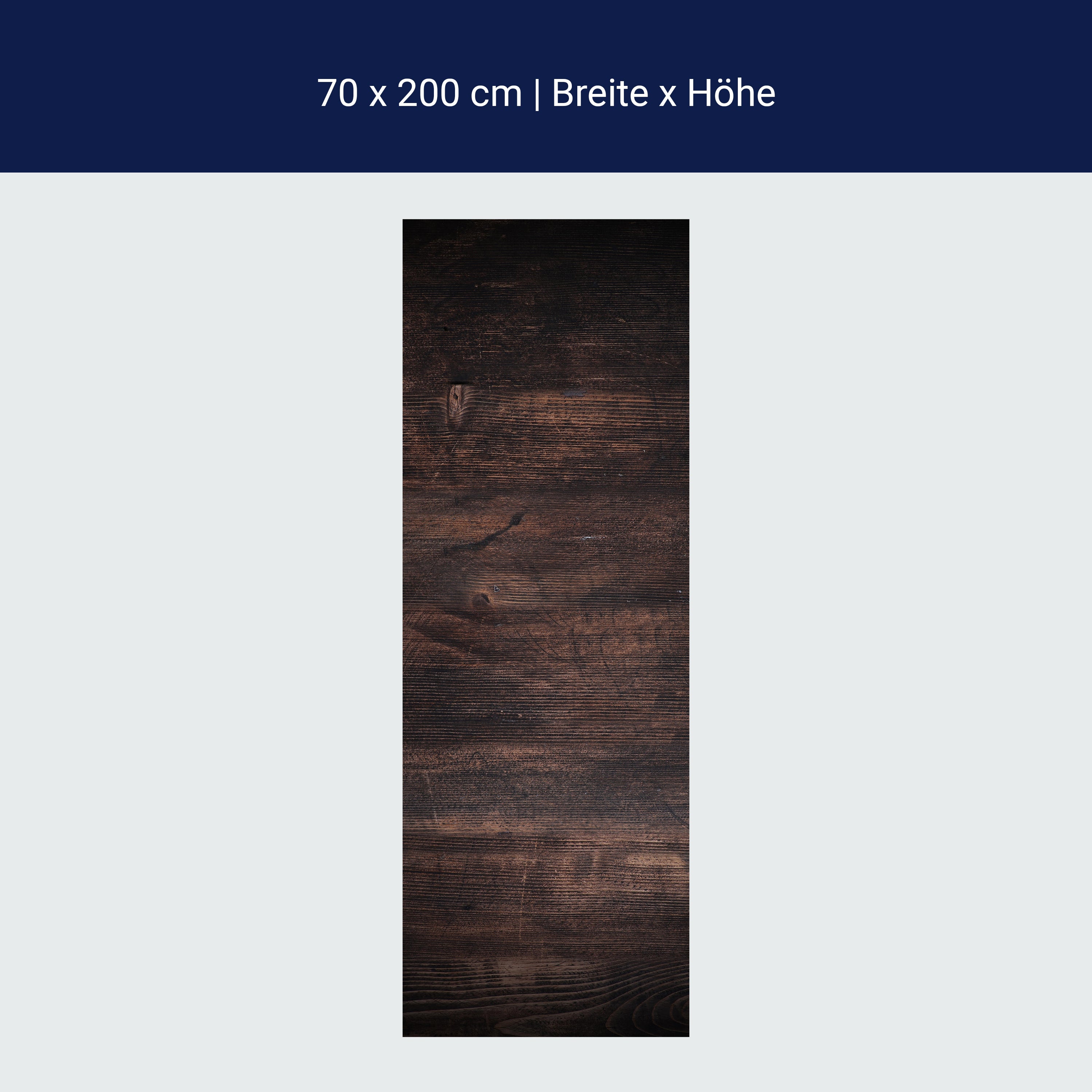 Türtapete rustikale Holzwand, dunkles Holz, Braun M1165 Türtapete rustikale Holzwand, dunkles Holz, Braun M1165