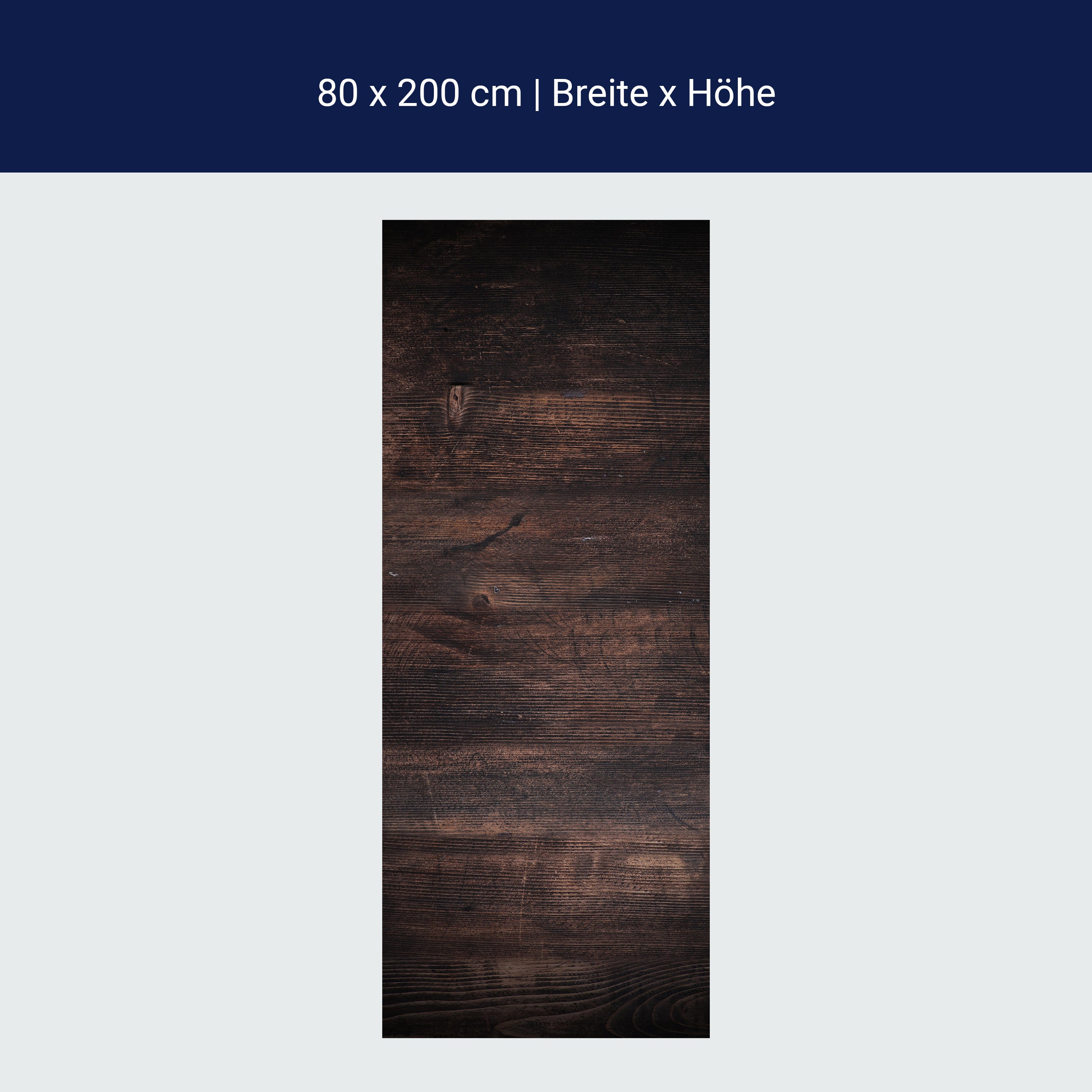 Türtapete rustikale Holzwand, dunkles Holz, Braun M1165 Türtapete rustikale Holzwand, dunkles Holz, Braun M1165