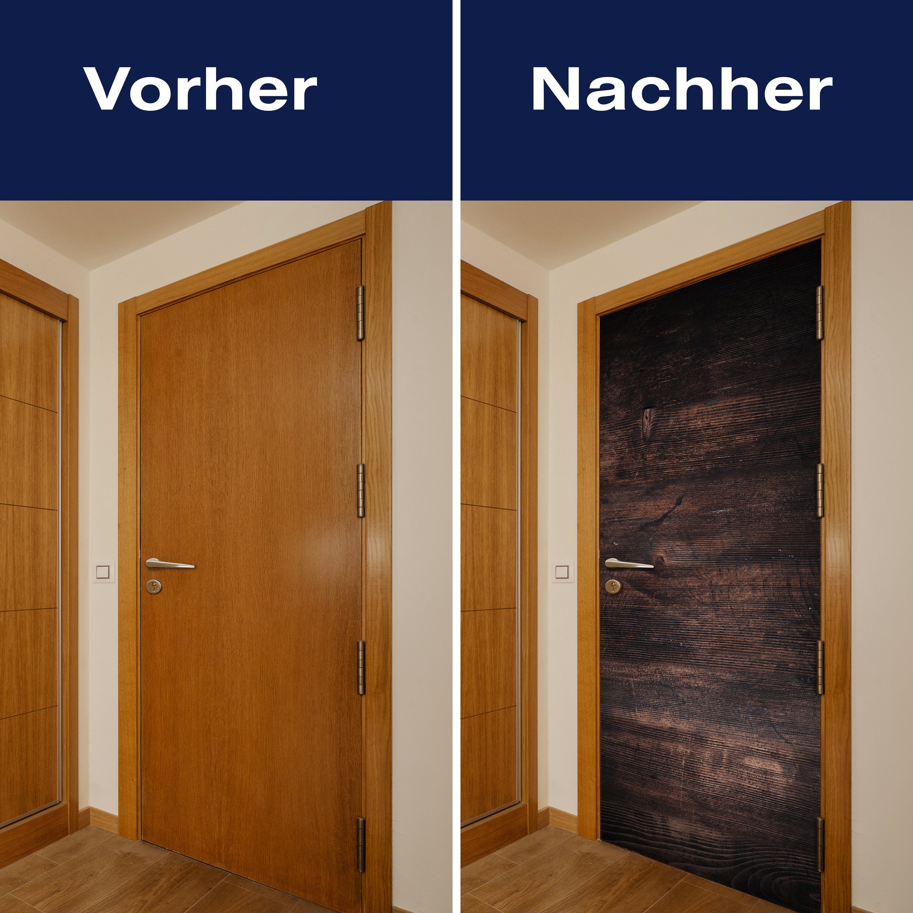 Türtapete rustikale Holzwand, dunkles Holz, Braun M1165 - Bild 10 Türtapete rustikale Holzwand, dunkles Holz, Braun M1165 - Bild 10