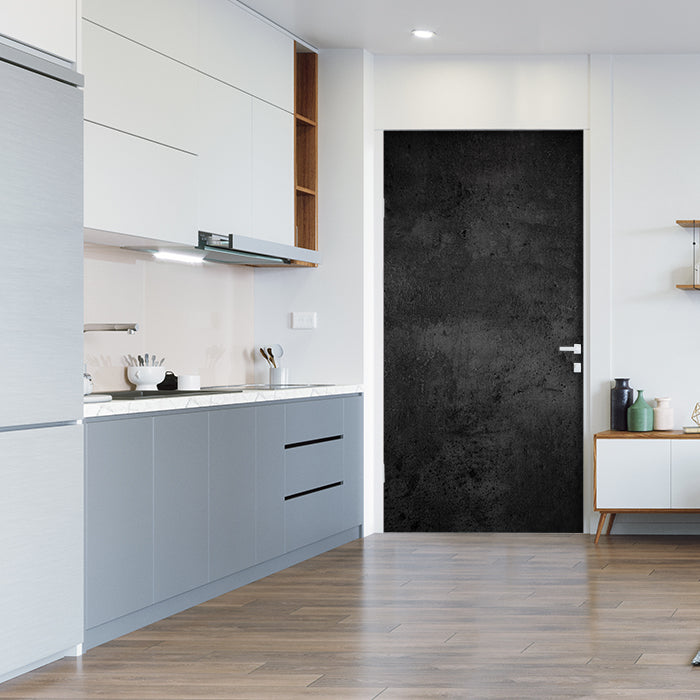 Türtapete Dunkle Betonwand, Schwarz, Mauer M1168 - Bild 1 Türtapete Dunkle Betonwand, Schwarz, Mauer M1168 - Bild 1