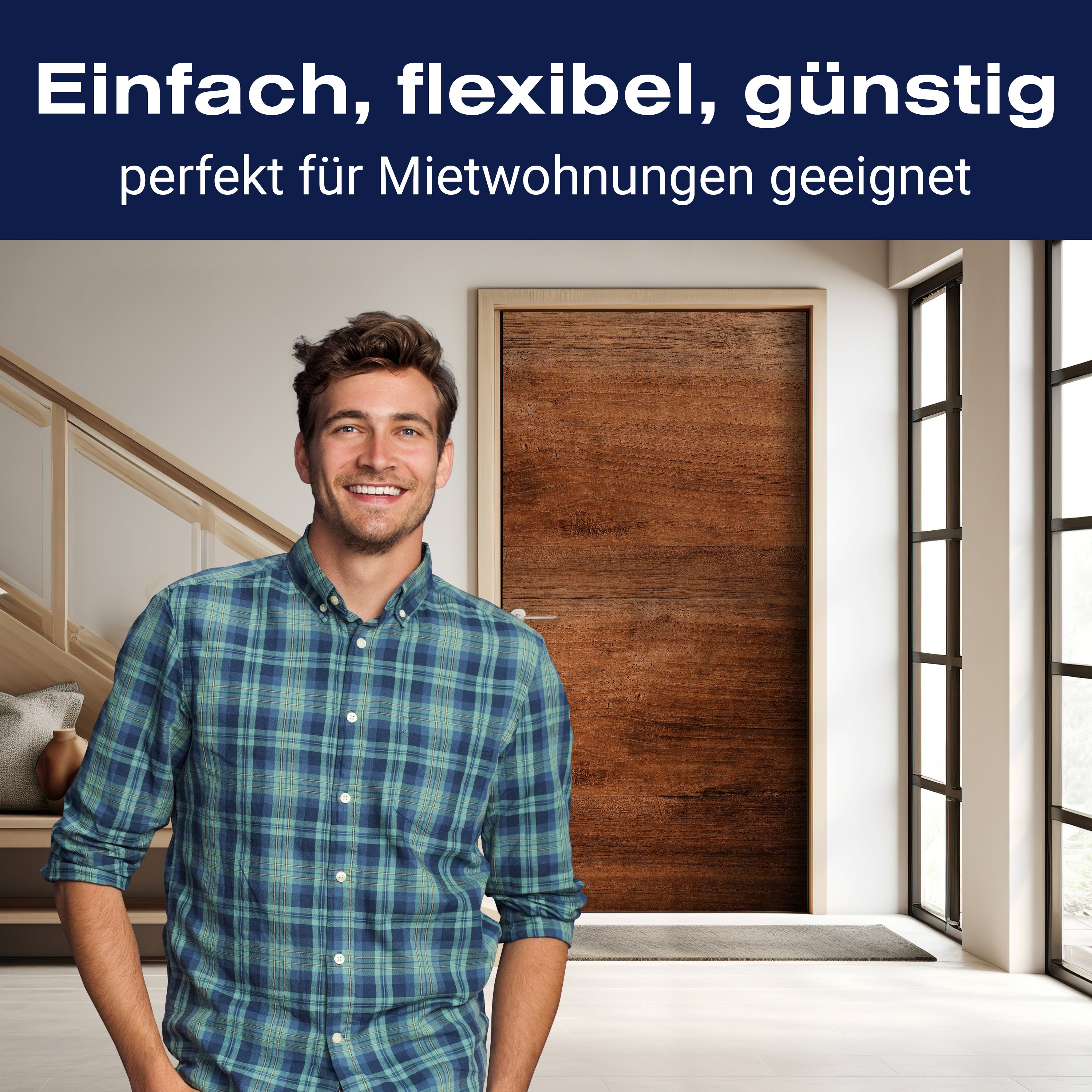 Türtapete rustikale Holzwand, Maserung, Holz M1171 - Bild 3 Türtapete rustikale Holzwand, Maserung, Holz M1171 - Bild 3