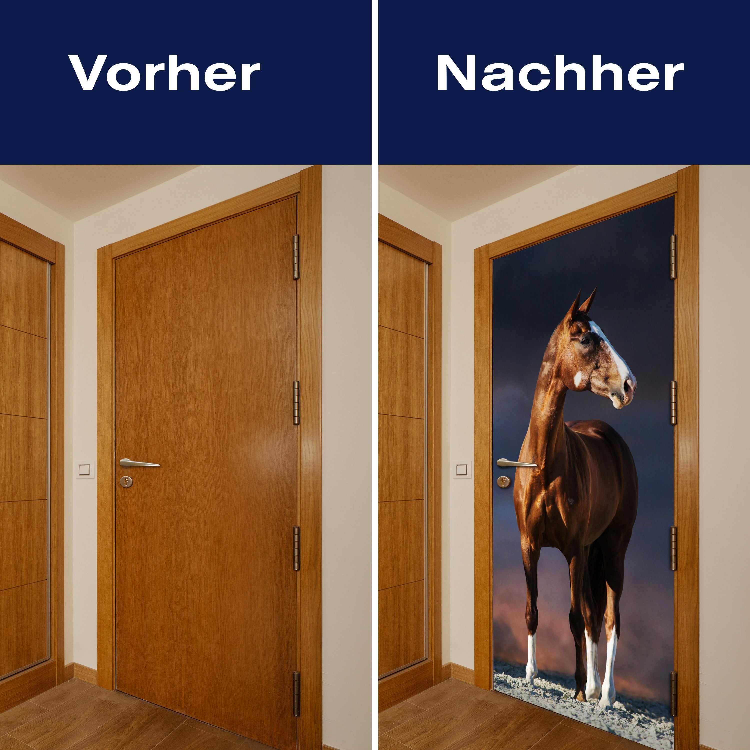 Türtapete Pferd auf Pfad, dunkle Wolken, Tiere M1175 - Bild 10 Türtapete Pferd auf Pfad, dunkle Wolken, Tiere M1175 - Bild 10