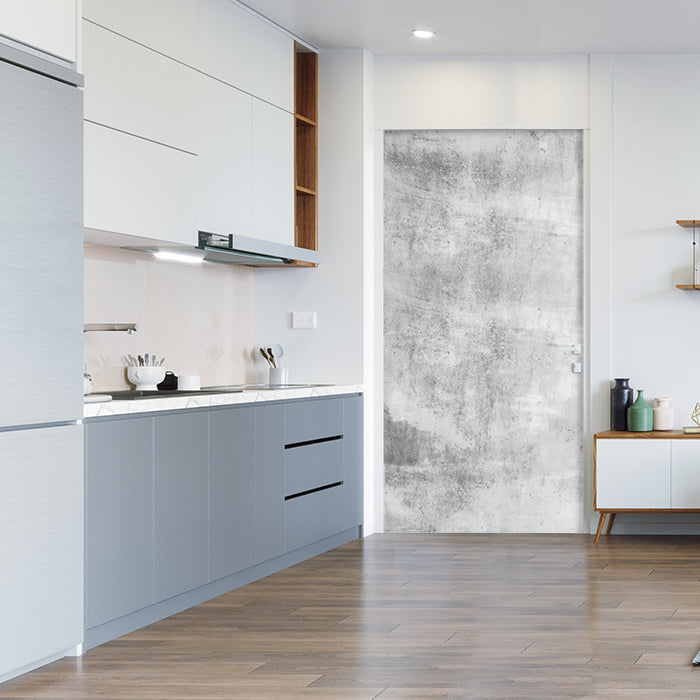 Türtapete helle Betonwand, Weiß, Grau M1179 - Bild 1 Türtapete helle Betonwand, Weiß, Grau M1179 - Bild 1