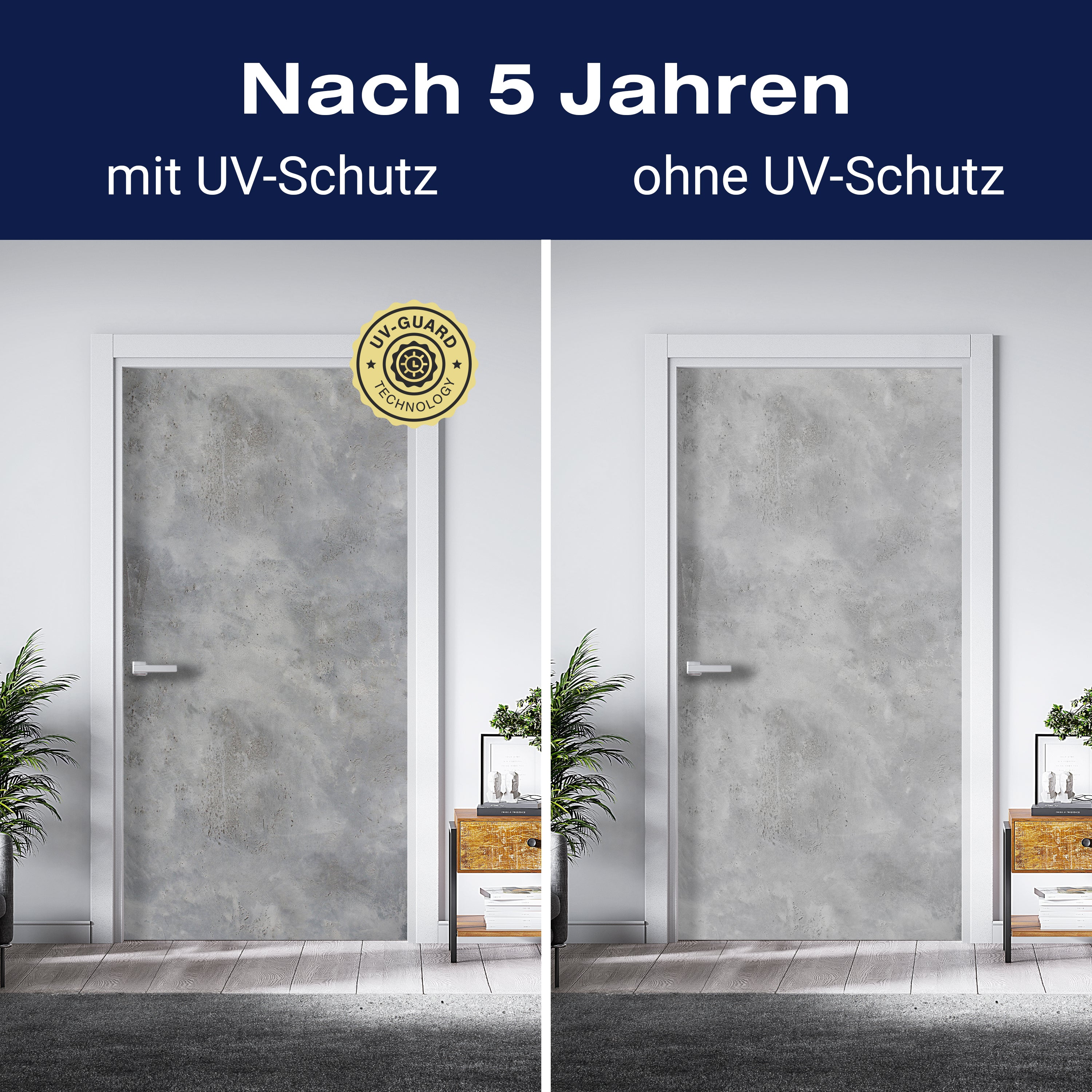 Türtapete graue Betonwand, Putz, Grunge, Mauer M1193 - Bild 4 Türtapete graue Betonwand, Putz, Grunge, Mauer M1193 - Bild 4