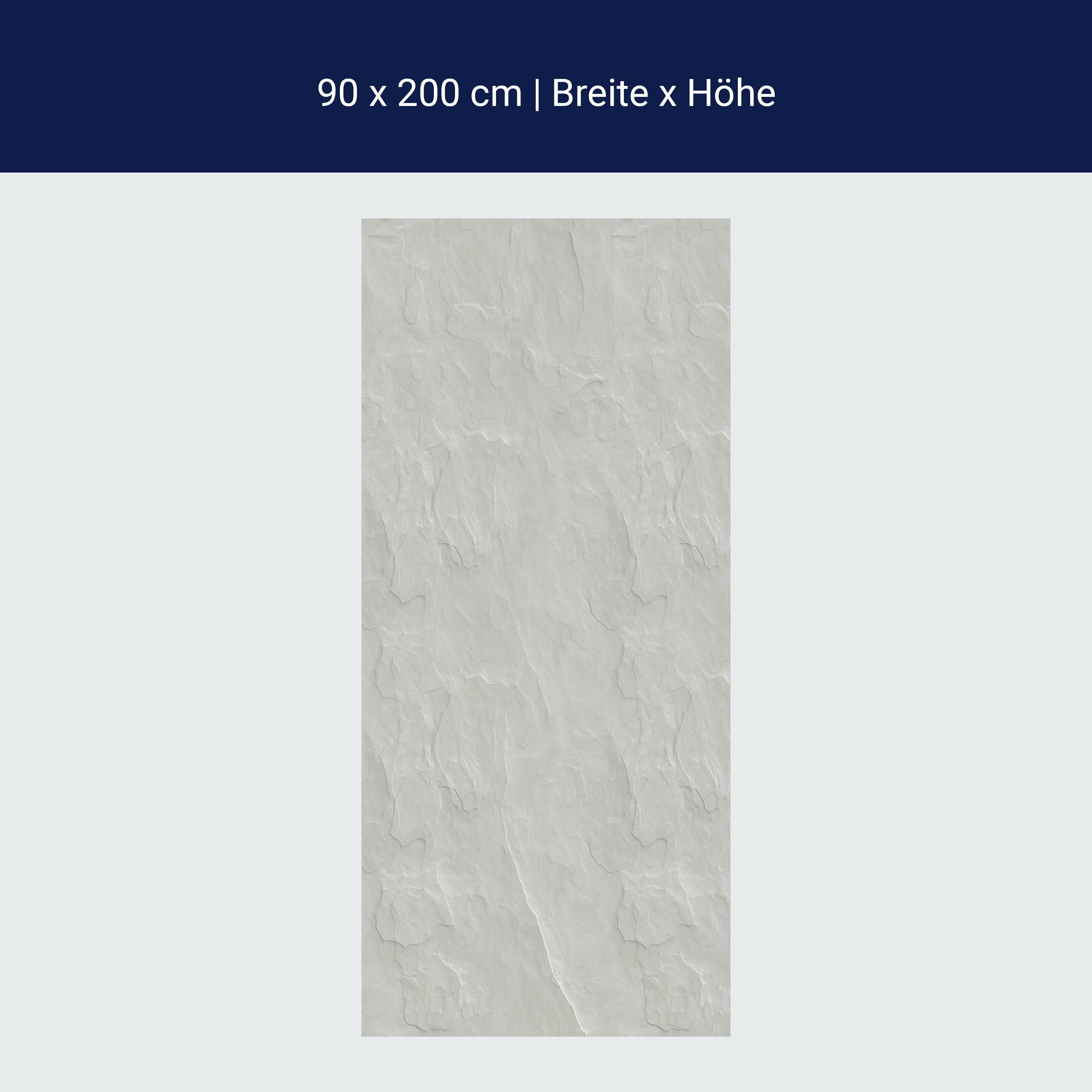 Türtapete Steinwand, Naturstein, Weiß, Schiefer M1202 Türtapete Steinwand, Naturstein, Weiß, Schiefer M1202