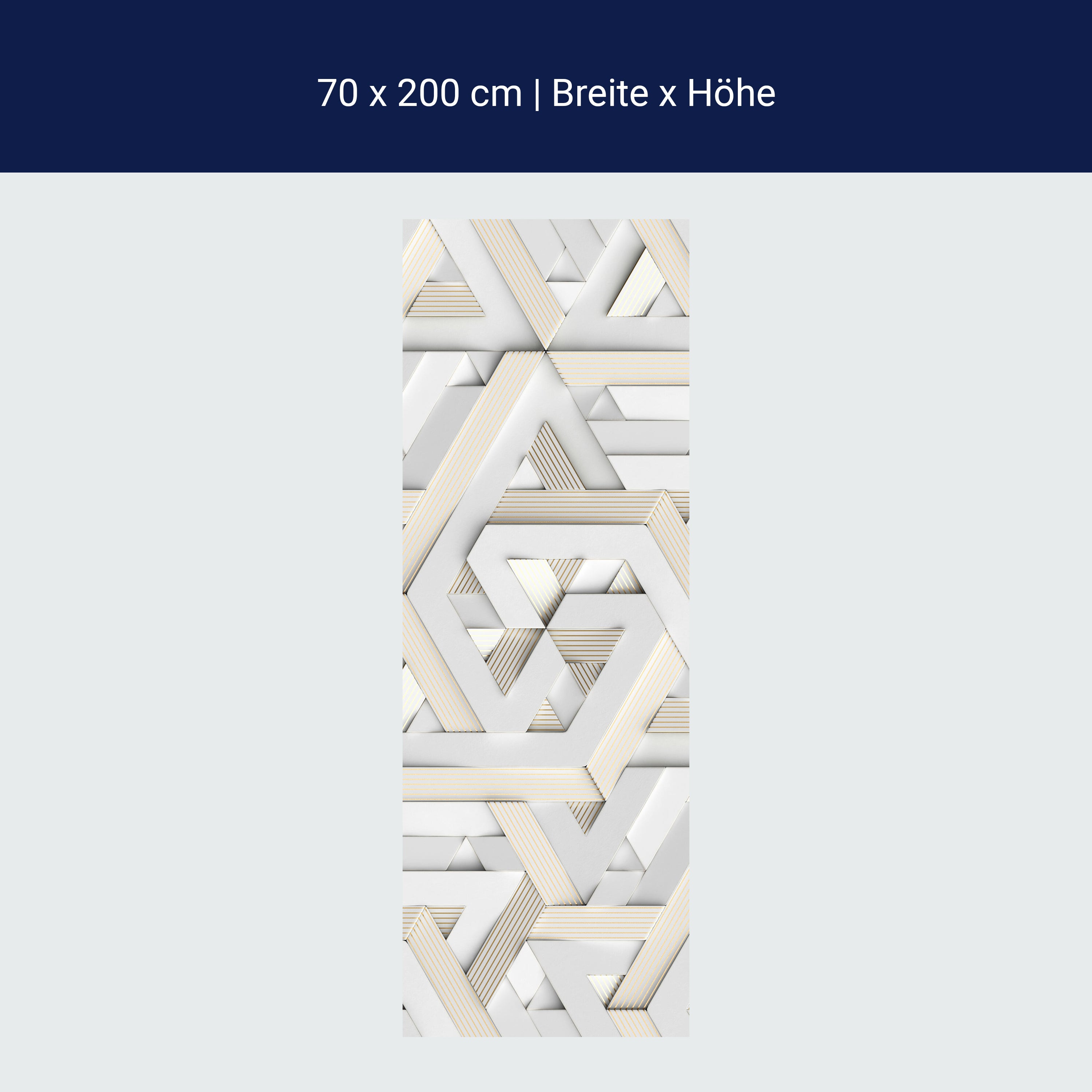 Türtapete Abstraktes Muster, Dreieck, Formen M1204 Türtapete Abstraktes Muster, Dreieck, Formen M1204