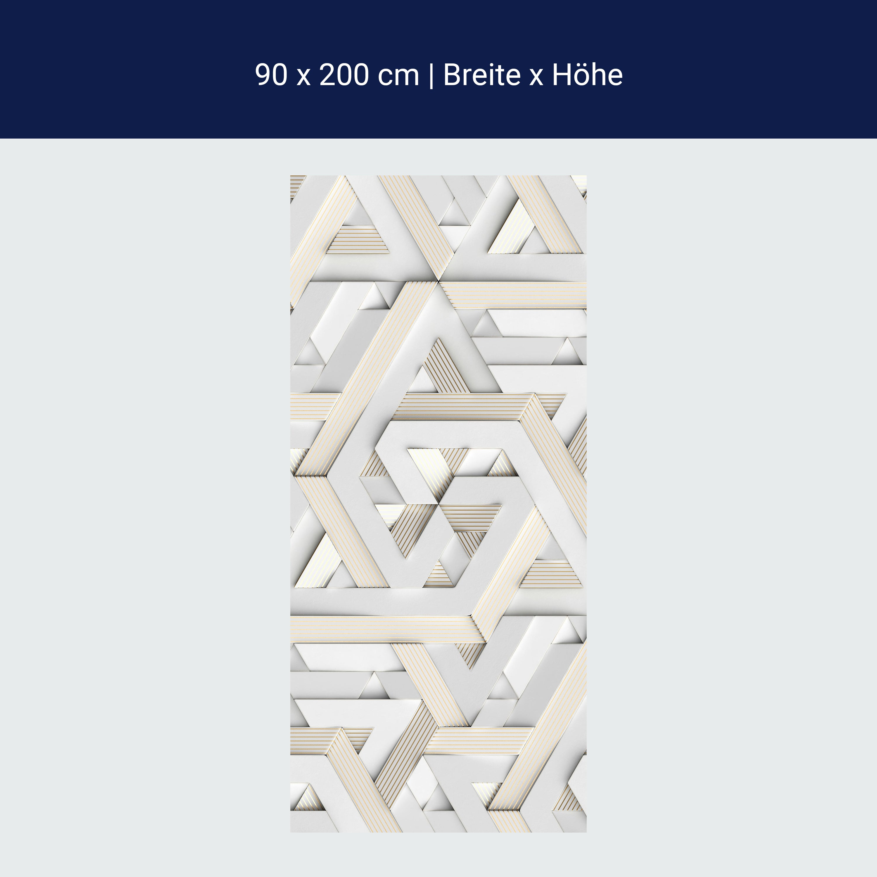 Türtapete Abstraktes Muster, Dreieck, Formen M1204 Türtapete Abstraktes Muster, Dreieck, Formen M1204