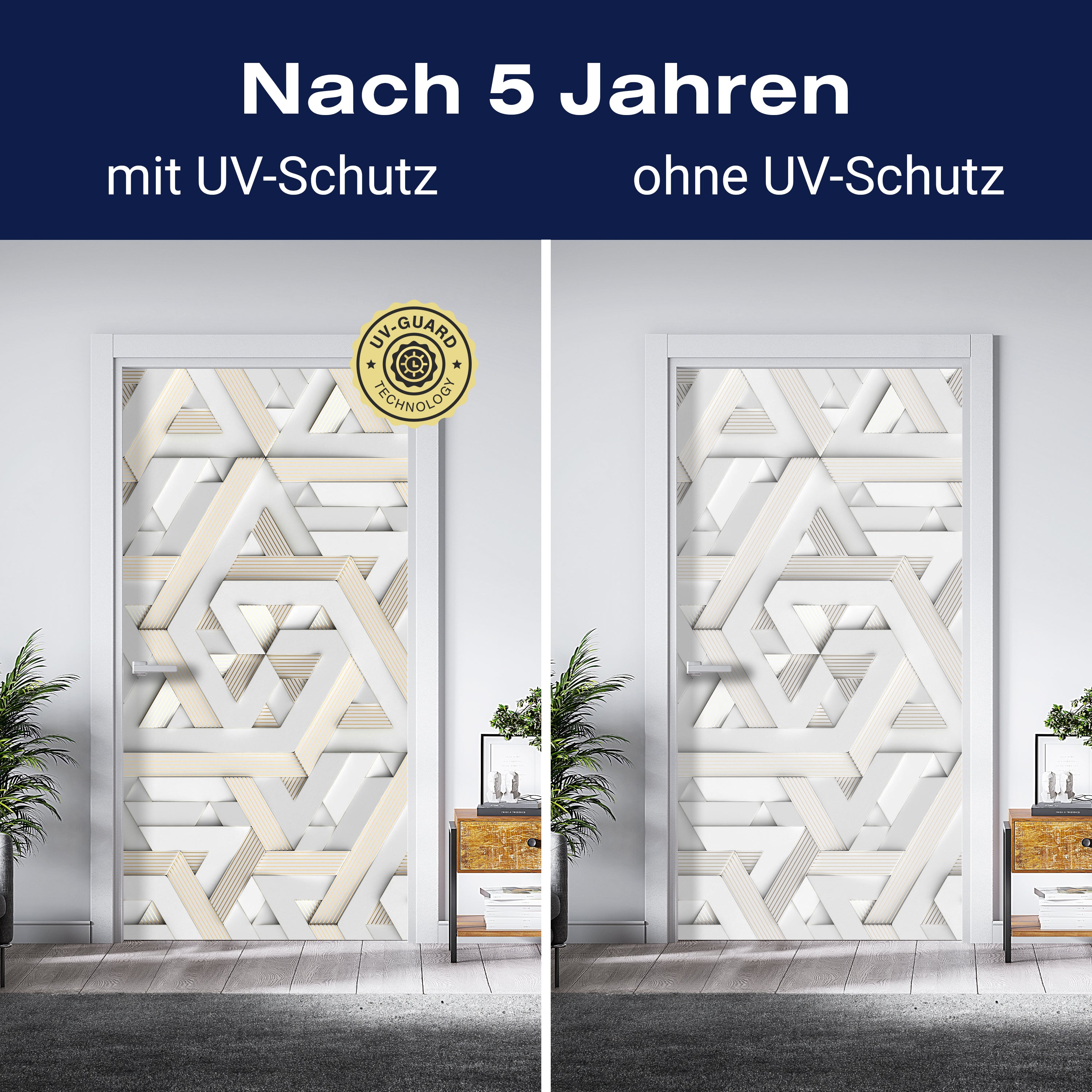 Türtapete Abstraktes Muster, Dreieck, Formen M1204 - Bild 4 Türtapete Abstraktes Muster, Dreieck, Formen M1204 - Bild 4