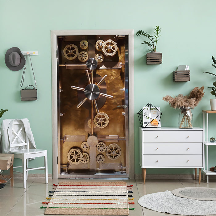 Türtapete Tresor Tür Zahnräder, Safe, Zahnrad M1206 - Bild 1 Türtapete Tresor Tür Zahnräder, Safe, Zahnrad M1206 - Bild 1