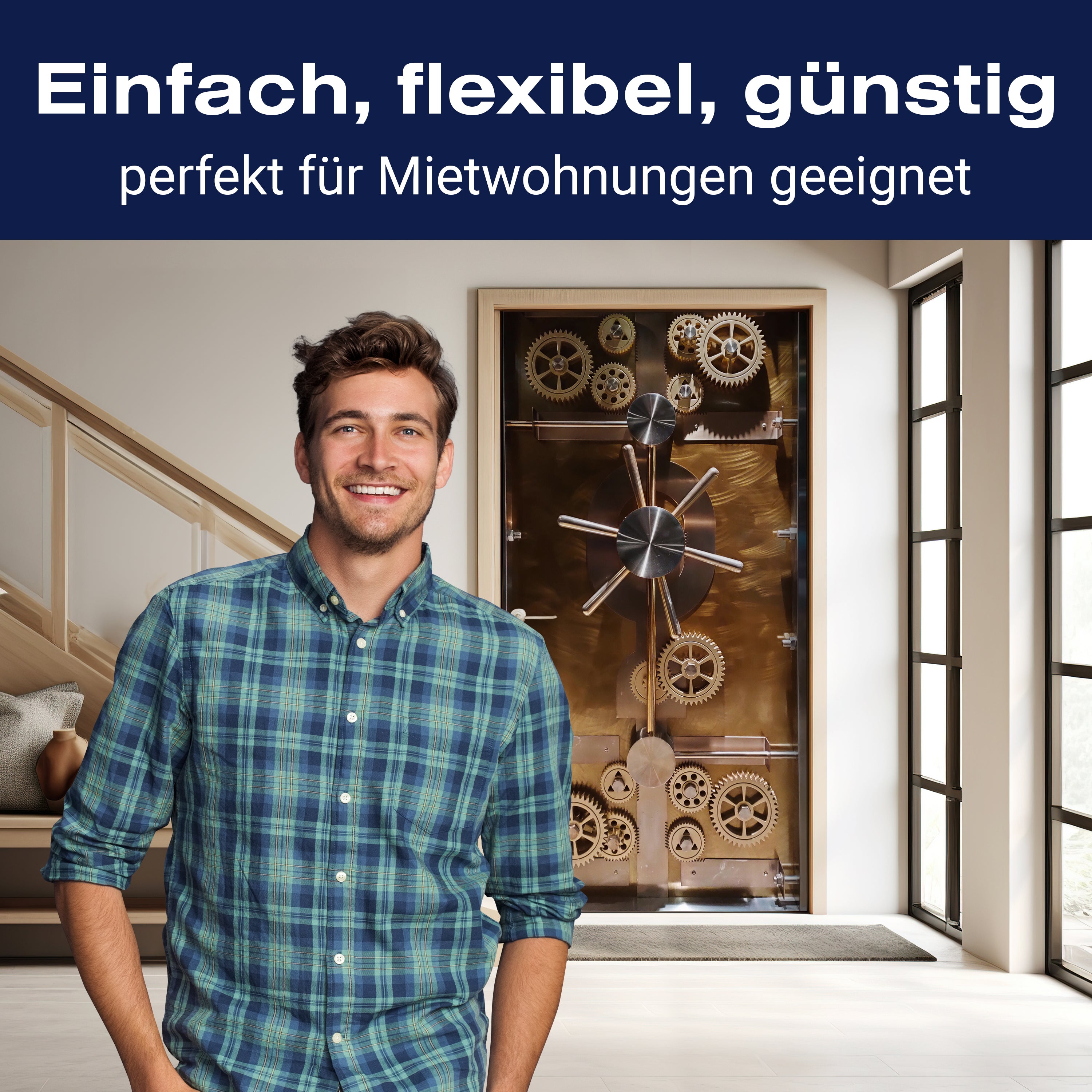 Türtapete Tresor Tür Zahnräder, Safe, Zahnrad M1206 - Bild 3 Türtapete Tresor Tür Zahnräder, Safe, Zahnrad M1206 - Bild 3