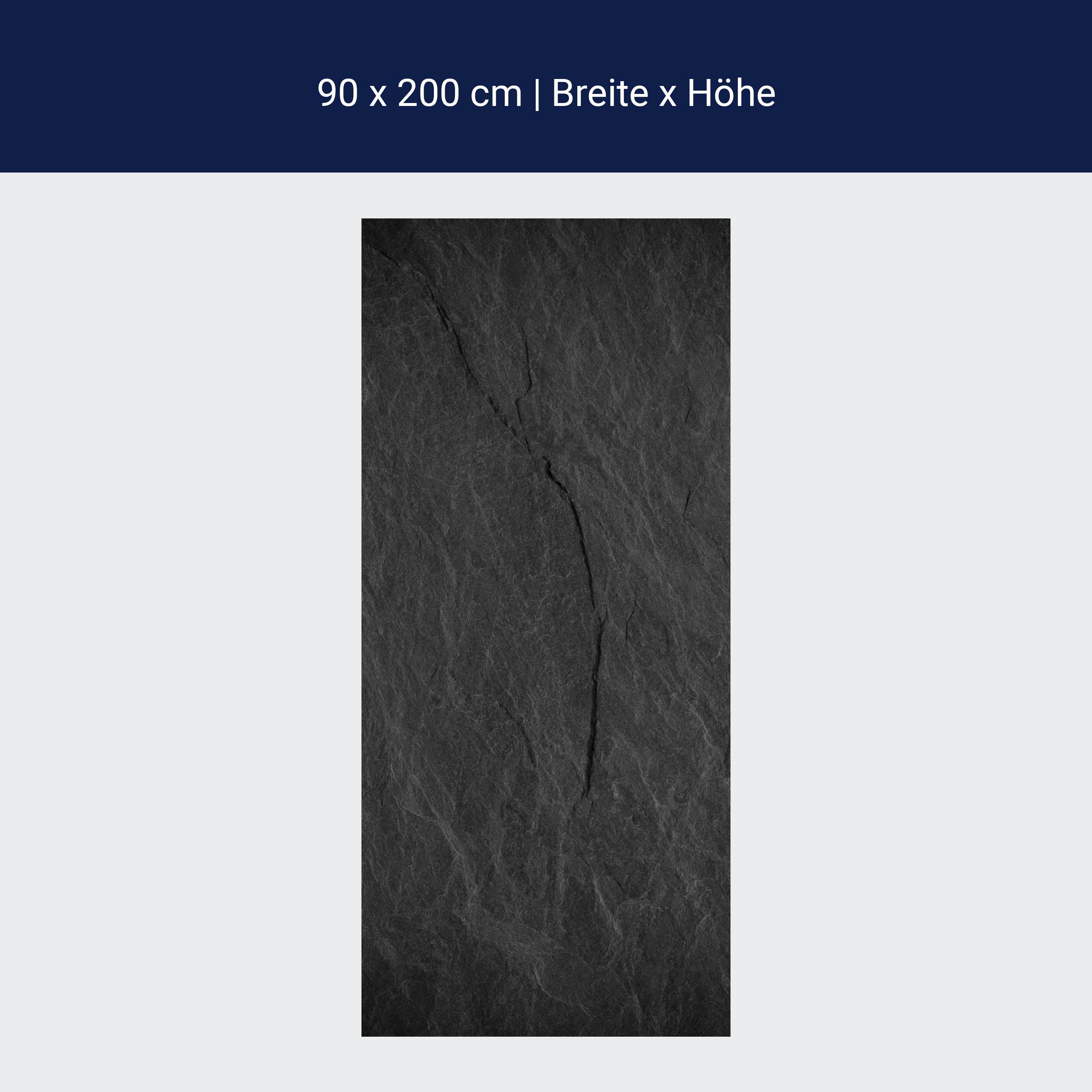 Türtapete Schiefer Wand, Anthrazit, Schwarz, Stein M1209 Türtapete Schiefer Wand, Anthrazit, Schwarz, Stein M1209