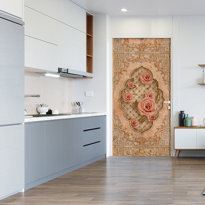 Türtapete Vintage Muster, Rosen, Ornamente M1212 - Bild 1 Türtapete Vintage Muster, Rosen, Ornamente M1212 - Bild 1