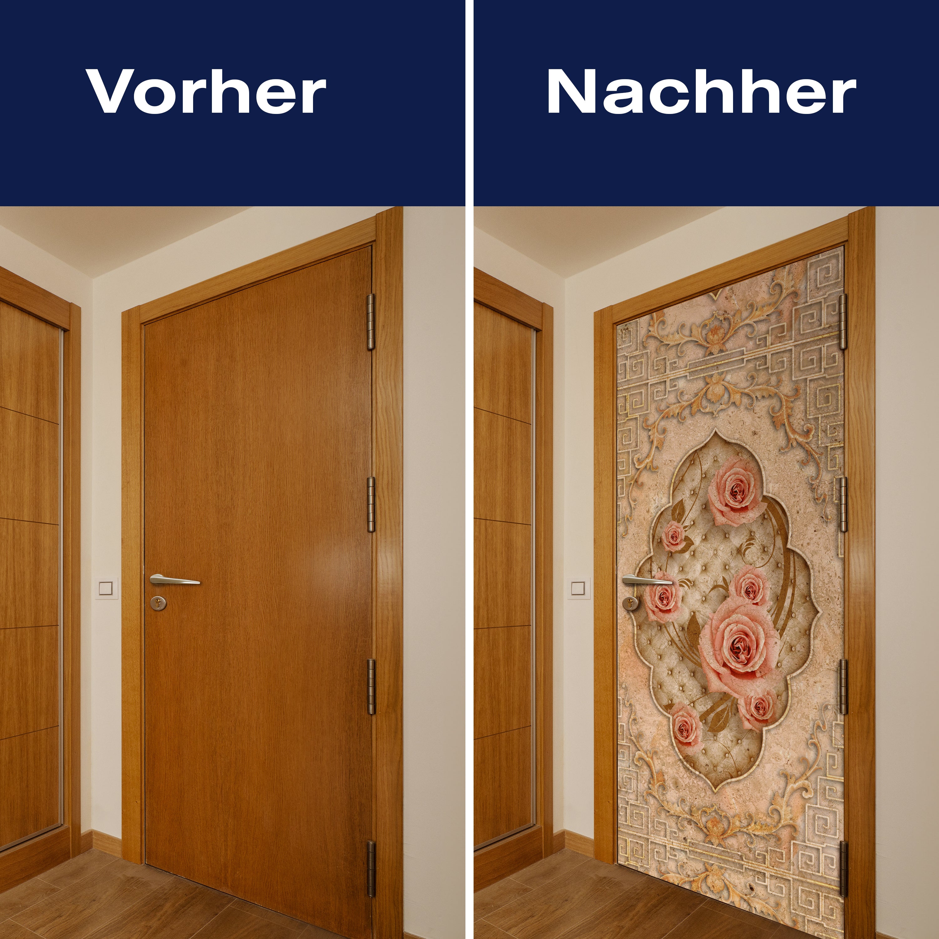 Türtapete Vintage Muster, Rosen, Ornamente M1212 - Bild 10 Türtapete Vintage Muster, Rosen, Ornamente M1212 - Bild 10