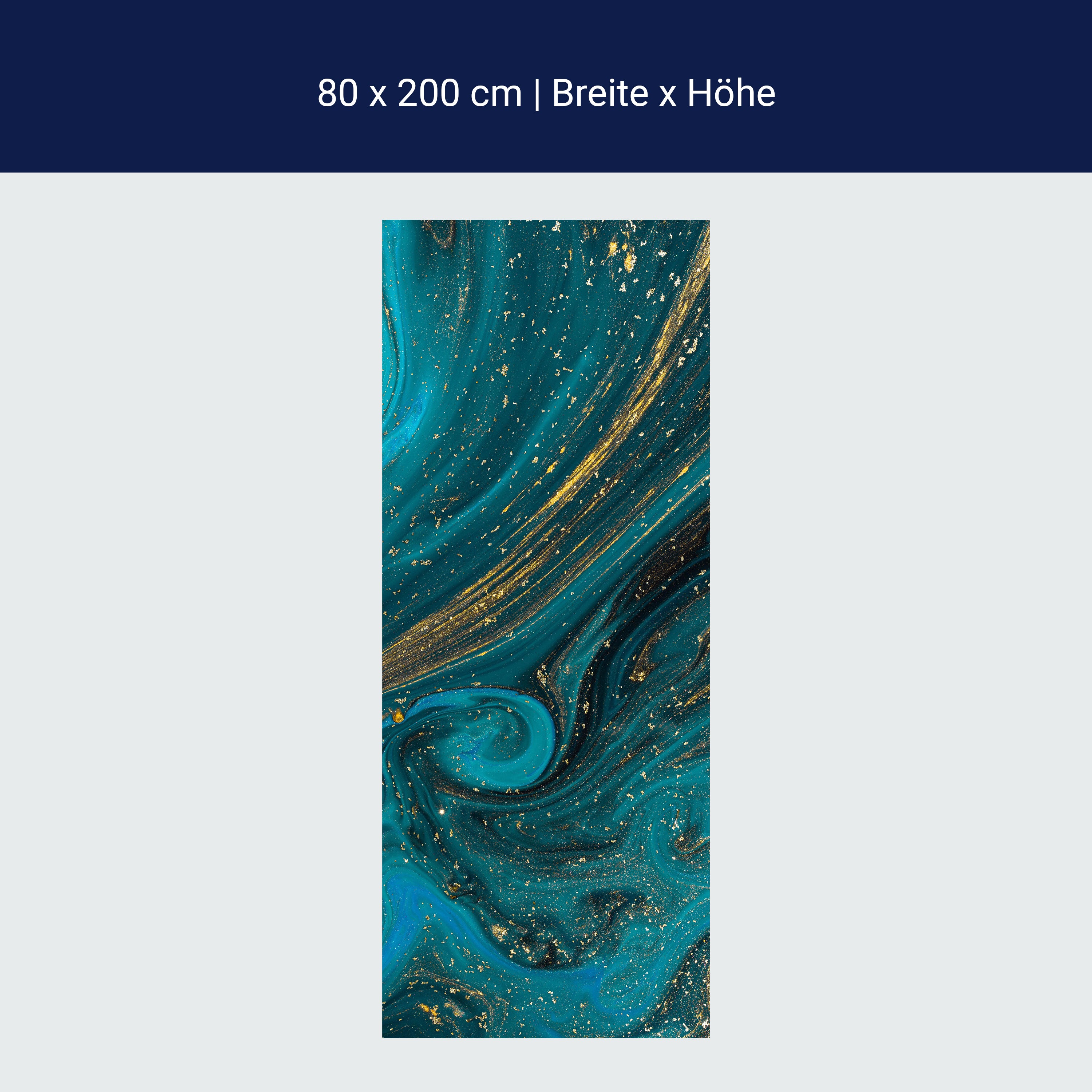 Türtapete Epoxidharz Blau Gold, Marmor, Effekt M1213 Türtapete Epoxidharz Blau Gold, Marmor, Effekt M1213