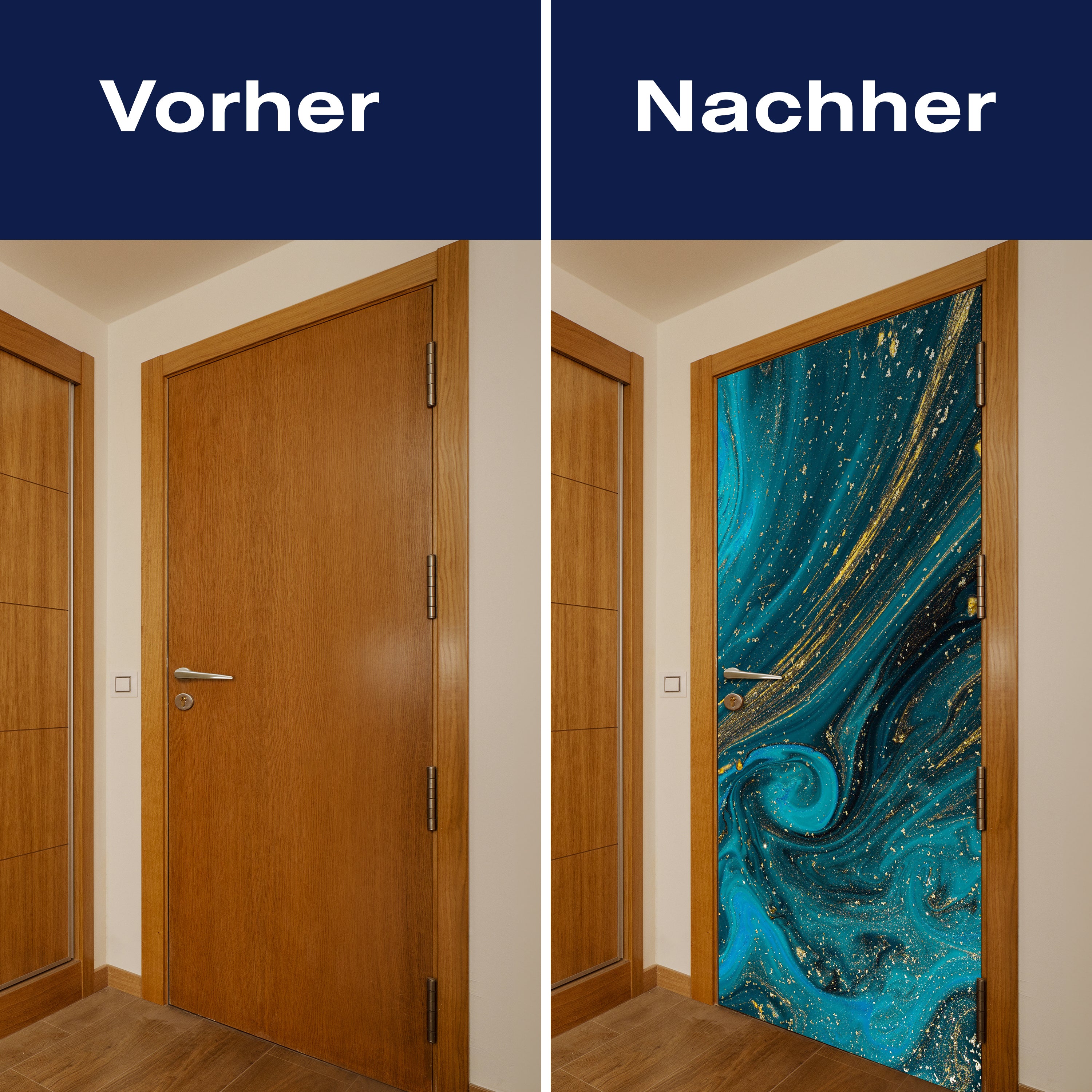 Türtapete Epoxidharz Blau Gold, Marmor, Effekt M1213 - Bild 10 Türtapete Epoxidharz Blau Gold, Marmor, Effekt M1213 - Bild 10