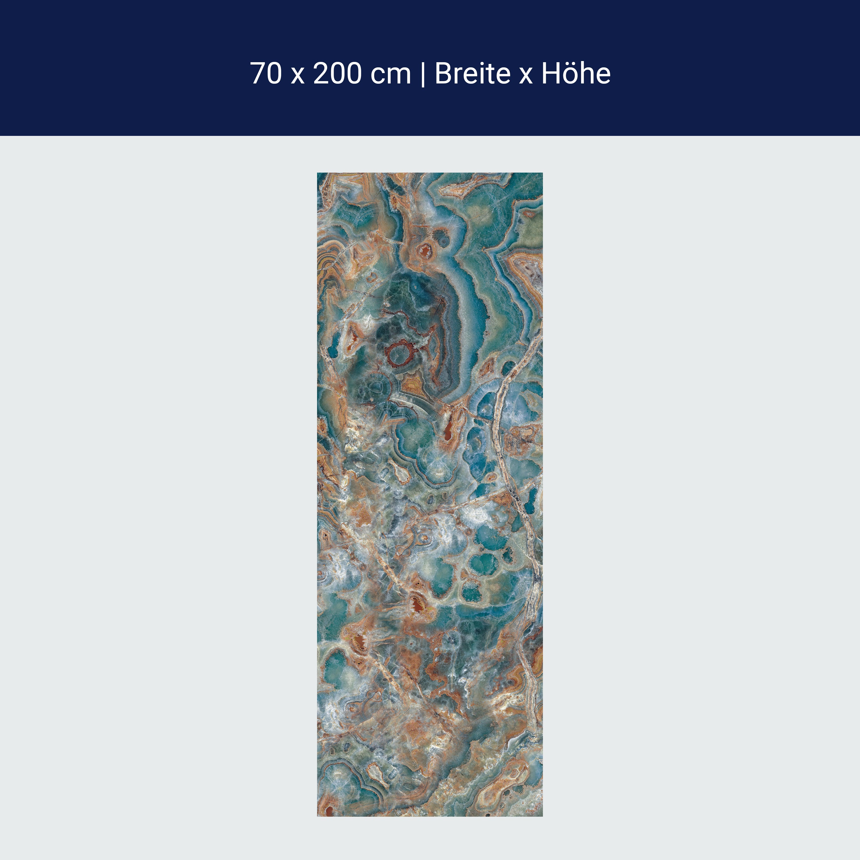 Türtapete Naturstein Blau Braun, Steine, Muster M1216 Türtapete Naturstein Blau Braun, Steine, Muster M1216