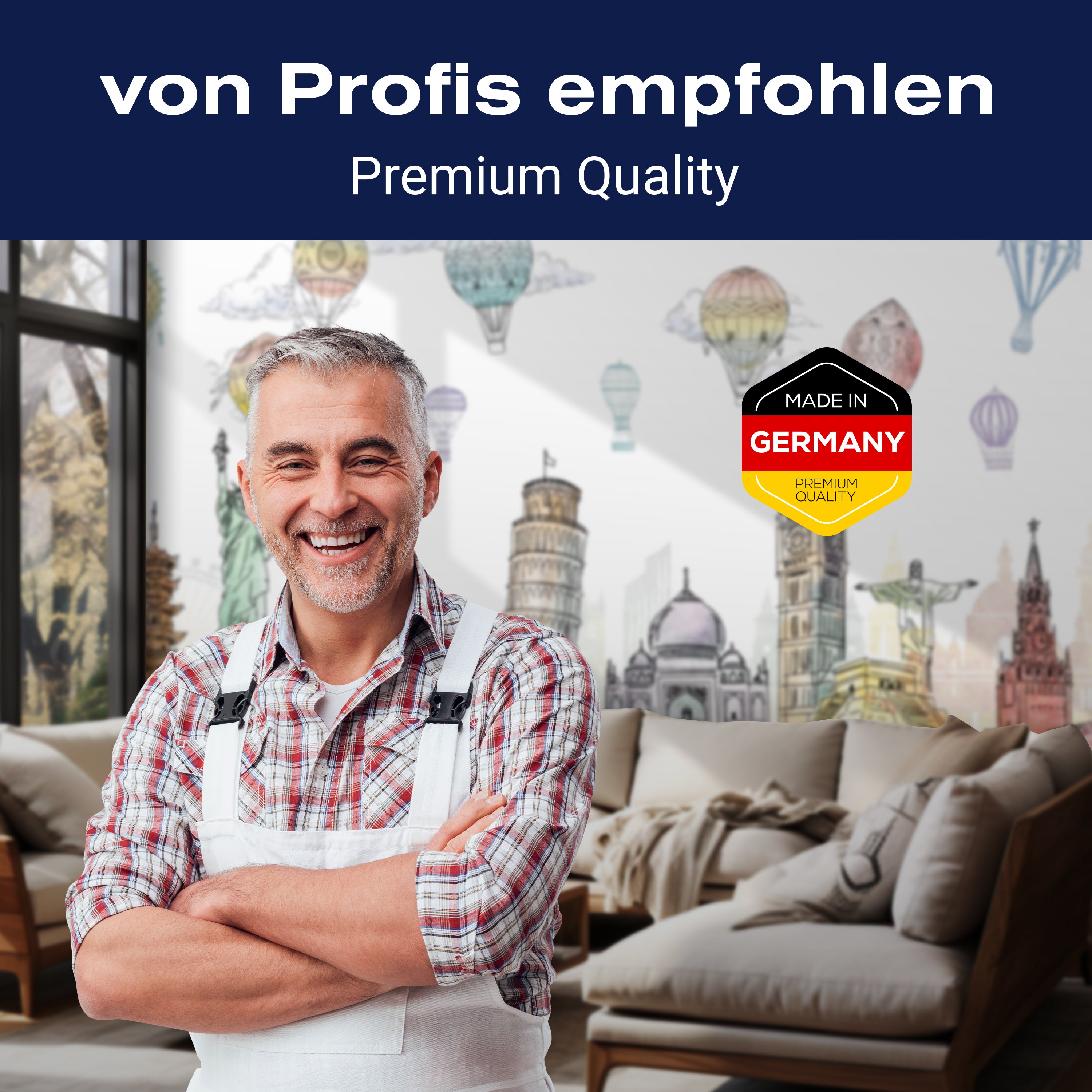 Fototapete Kinderzimmer Welt Ballons M1219 - Bild 5 Fototapete Kinderzimmer Welt Ballons M1219 - Bild 5