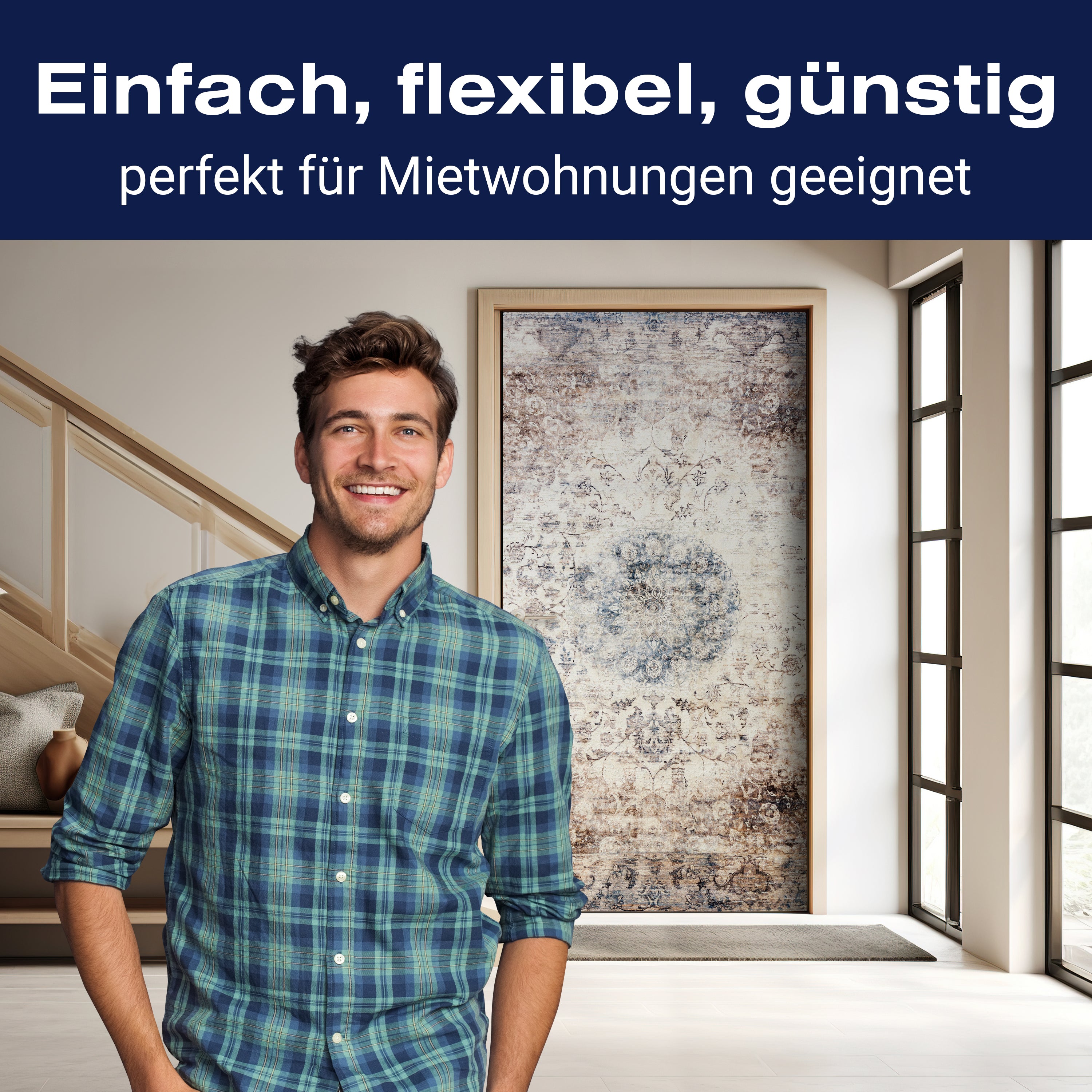 Türtapete Vintage Wandmalerei, Muster, Ornamente M1221 - Bild 3 Türtapete Vintage Wandmalerei, Muster, Ornamente M1221 - Bild 3