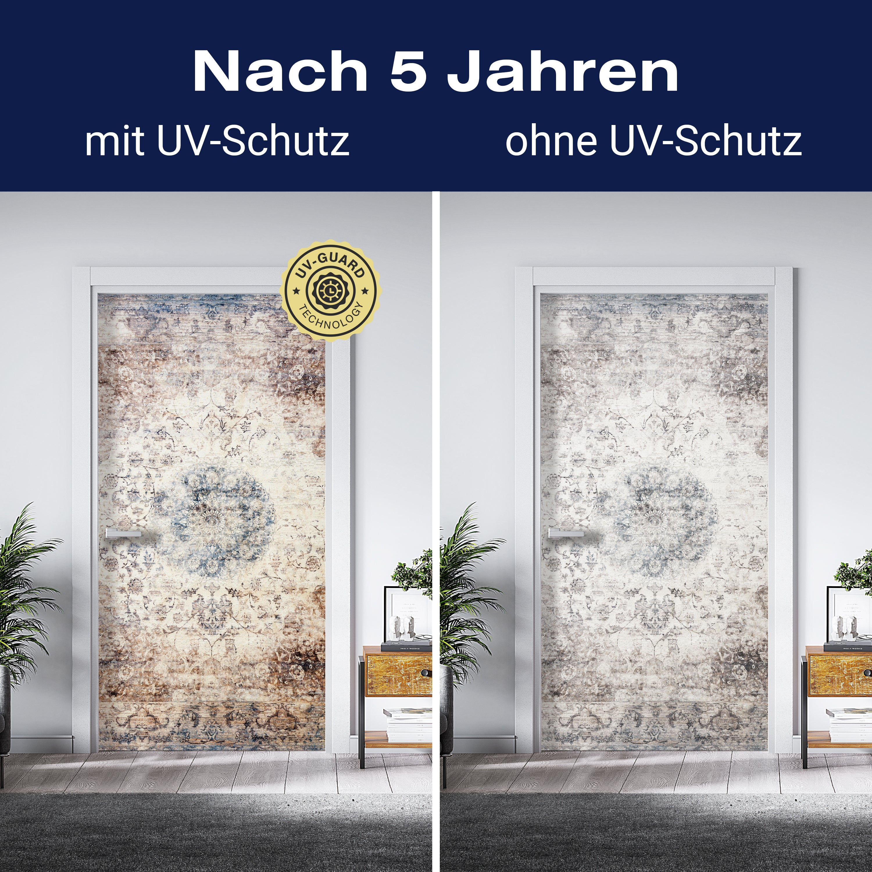 Türtapete Vintage Wandmalerei, Muster, Ornamente M1221 - Bild 4 Türtapete Vintage Wandmalerei, Muster, Ornamente M1221 - Bild 4