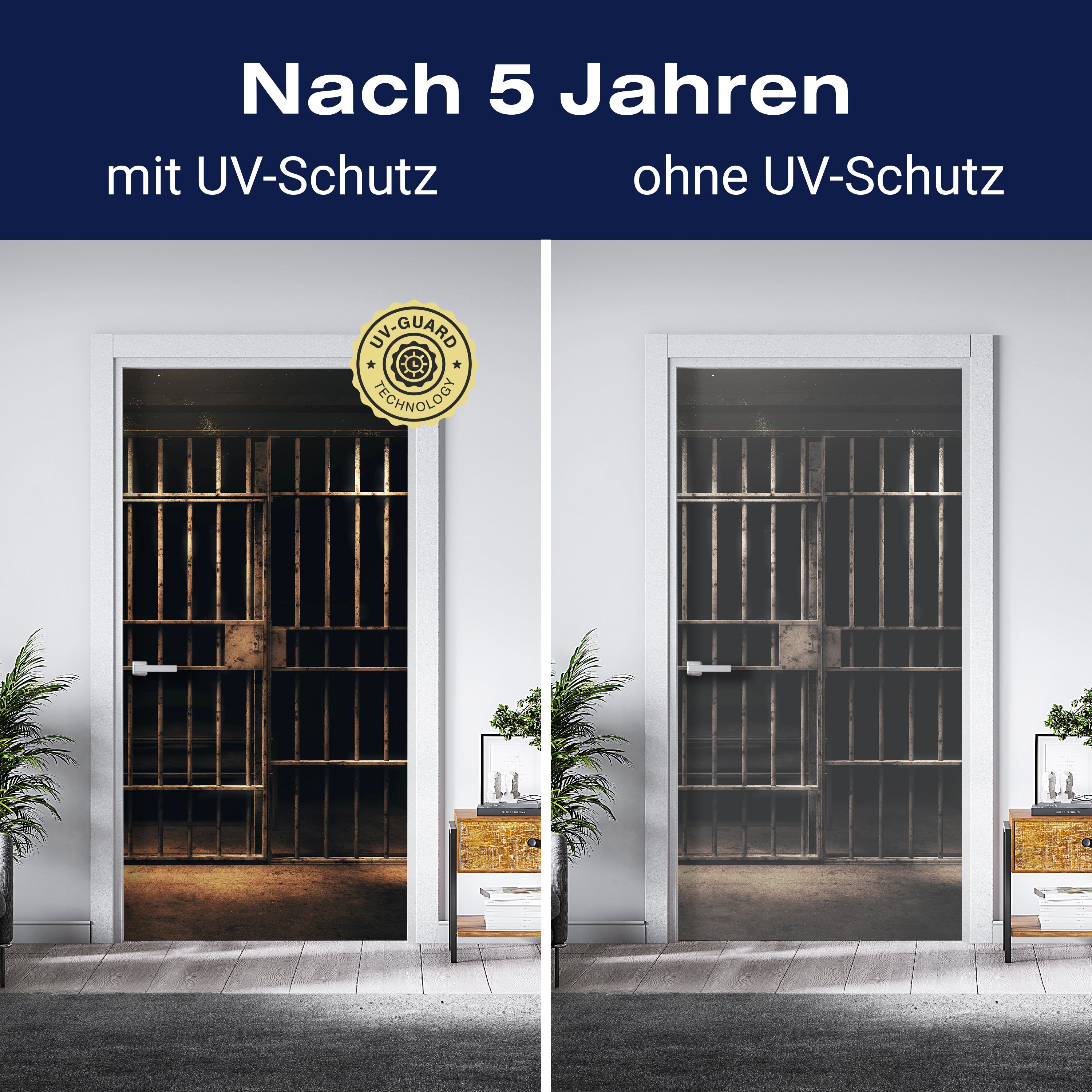 Türtapete Gefängnis Zelle, Gitter, Zellentür M1229 - Bild 4 Türtapete Gefängnis Zelle, Gitter, Zellentür M1229 - Bild 4