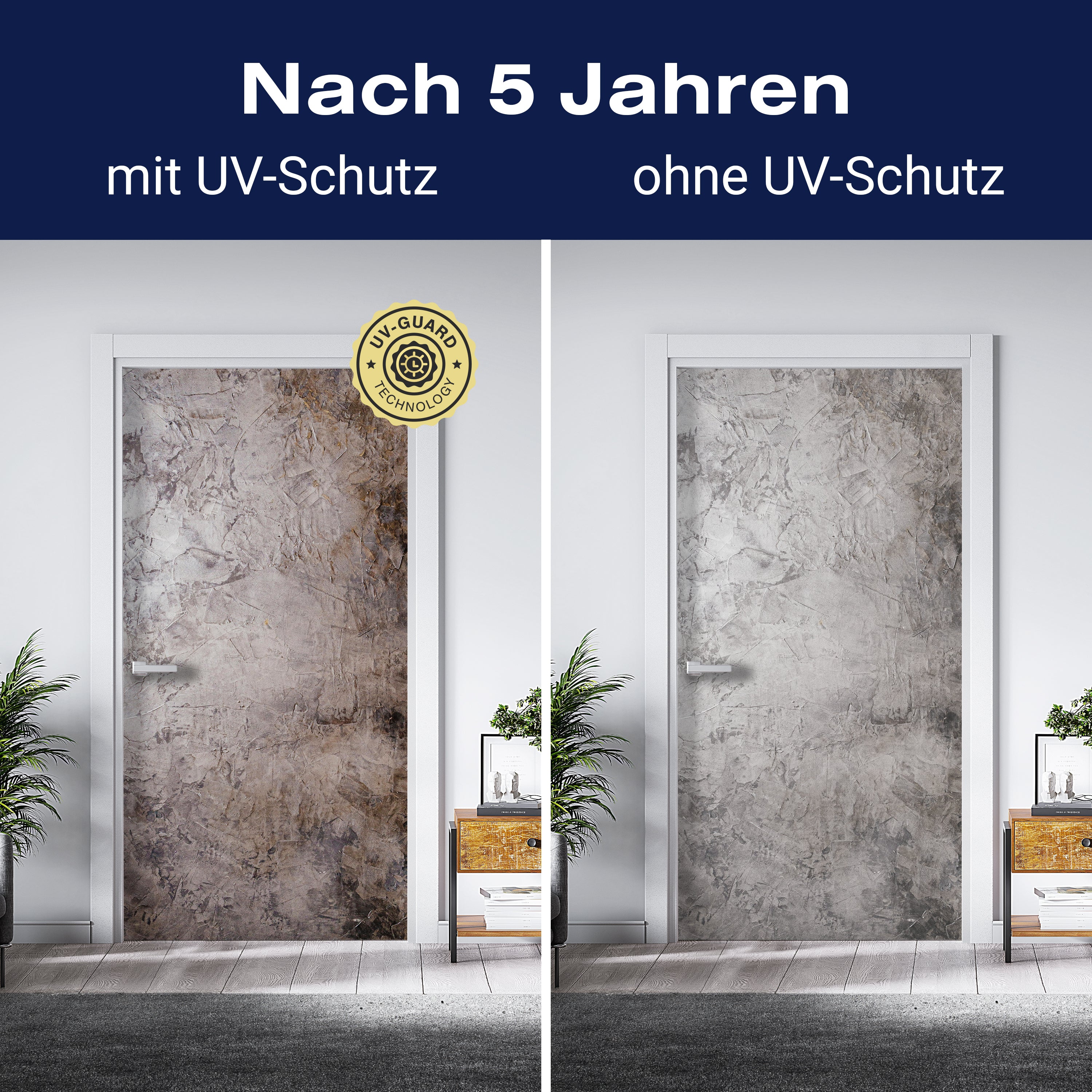 Türtapete graue Grunge Wand, Putz, Struktur M1232 - Bild 4 Türtapete graue Grunge Wand, Putz, Struktur M1232 - Bild 4