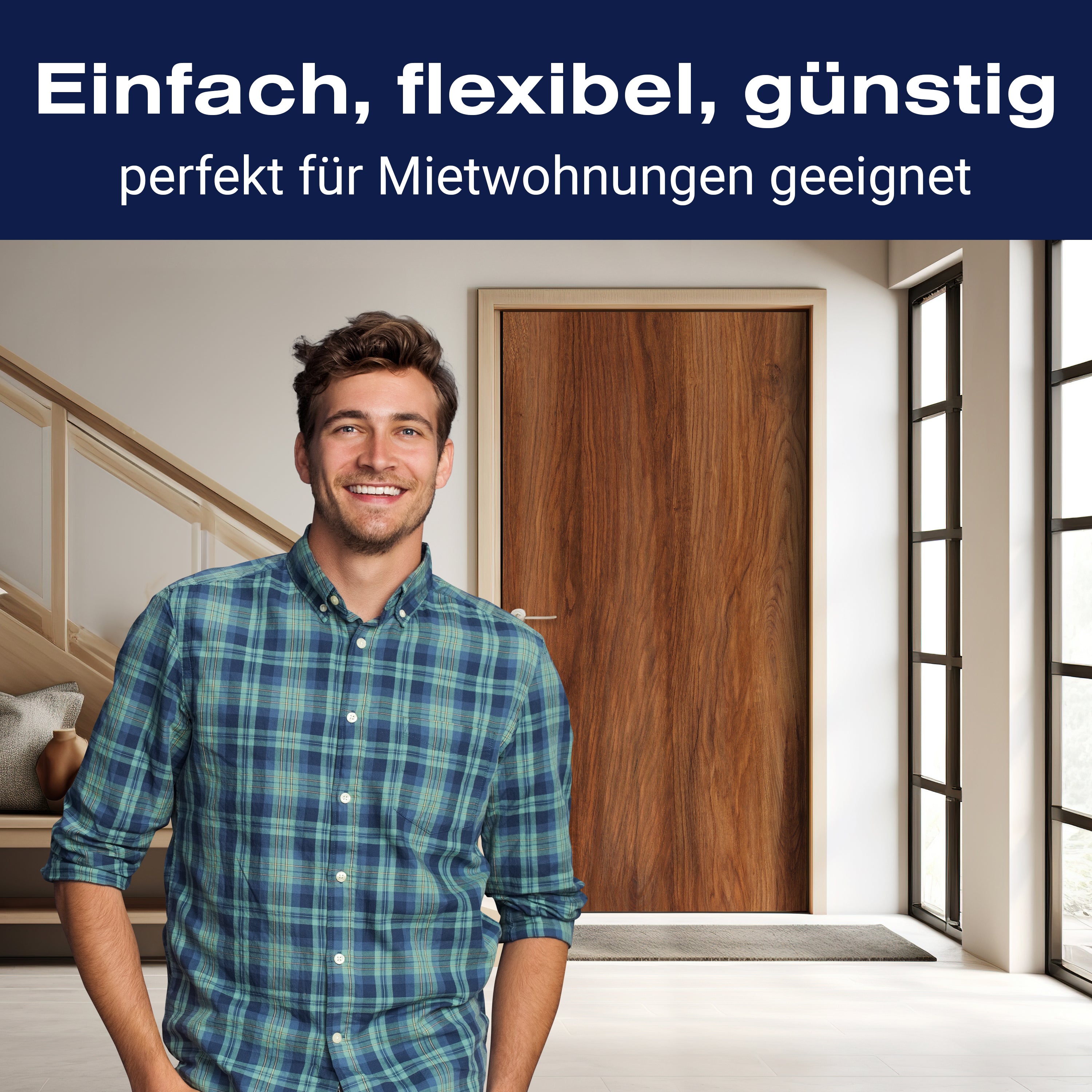 Türtapete Holz Muster, Maserung, Braun, Massiv M1234 - Bild 3 Türtapete Holz Muster, Maserung, Braun, Massiv M1234 - Bild 3