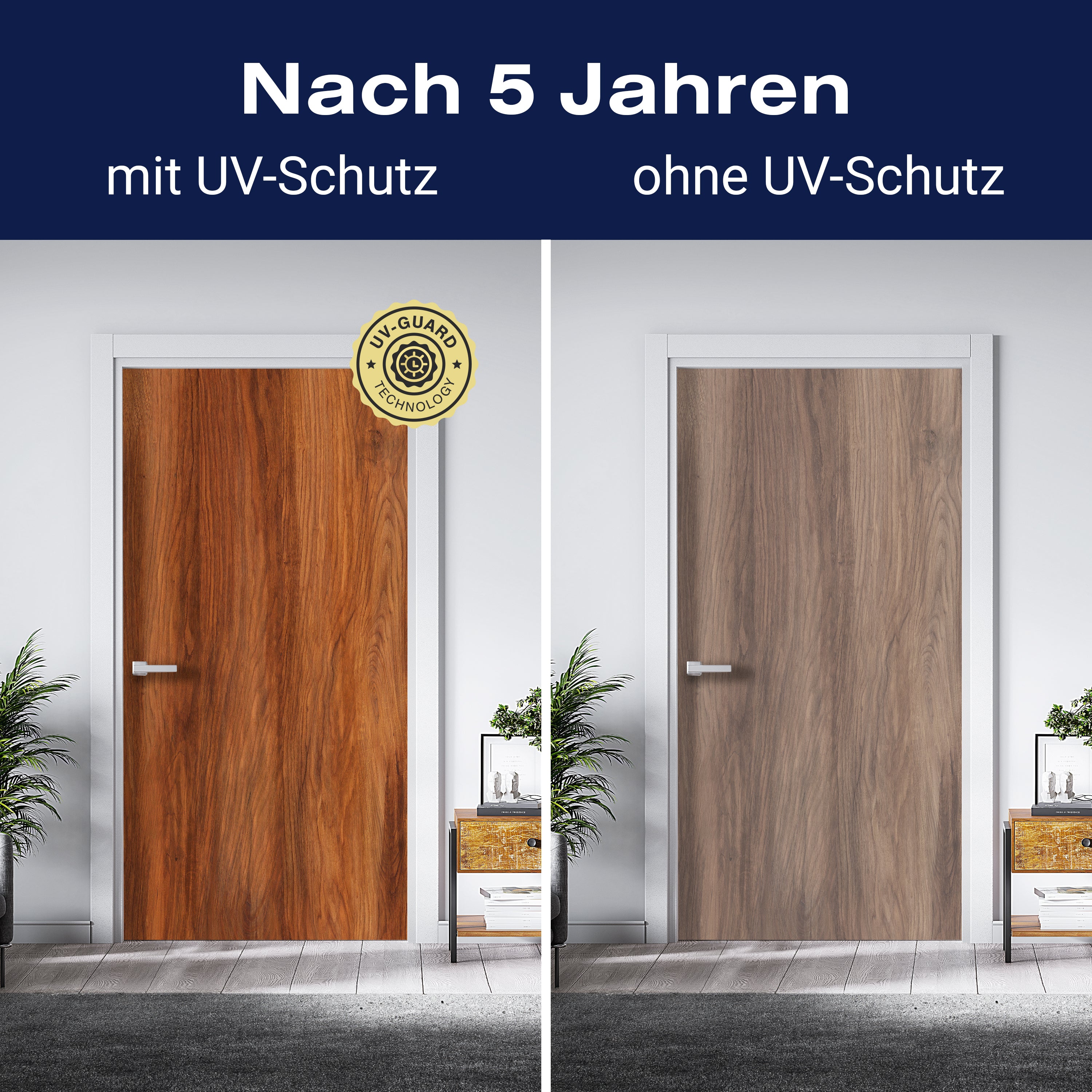 Türtapete Holz Muster, Maserung, Braun, Massiv M1234 - Bild 4 Türtapete Holz Muster, Maserung, Braun, Massiv M1234 - Bild 4