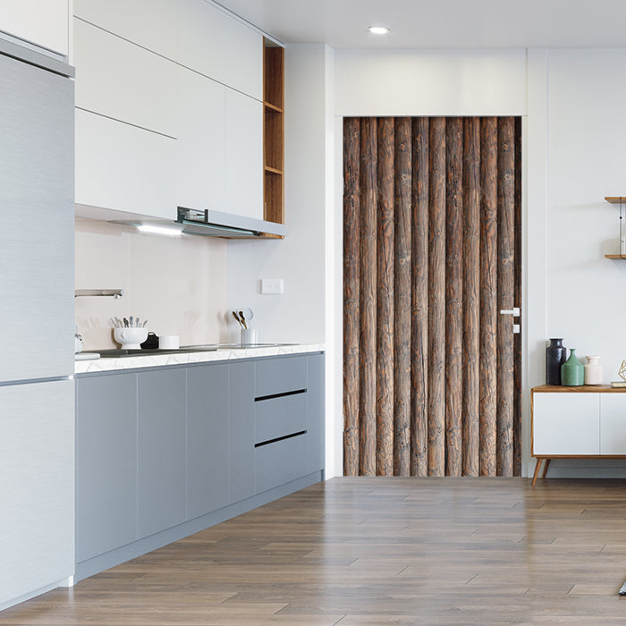 Türtapete Palisaden Zaun, Holz, Holzzaun, braun M1236 - Bild 1 Türtapete Palisaden Zaun, Holz, Holzzaun, braun M1236 - Bild 1