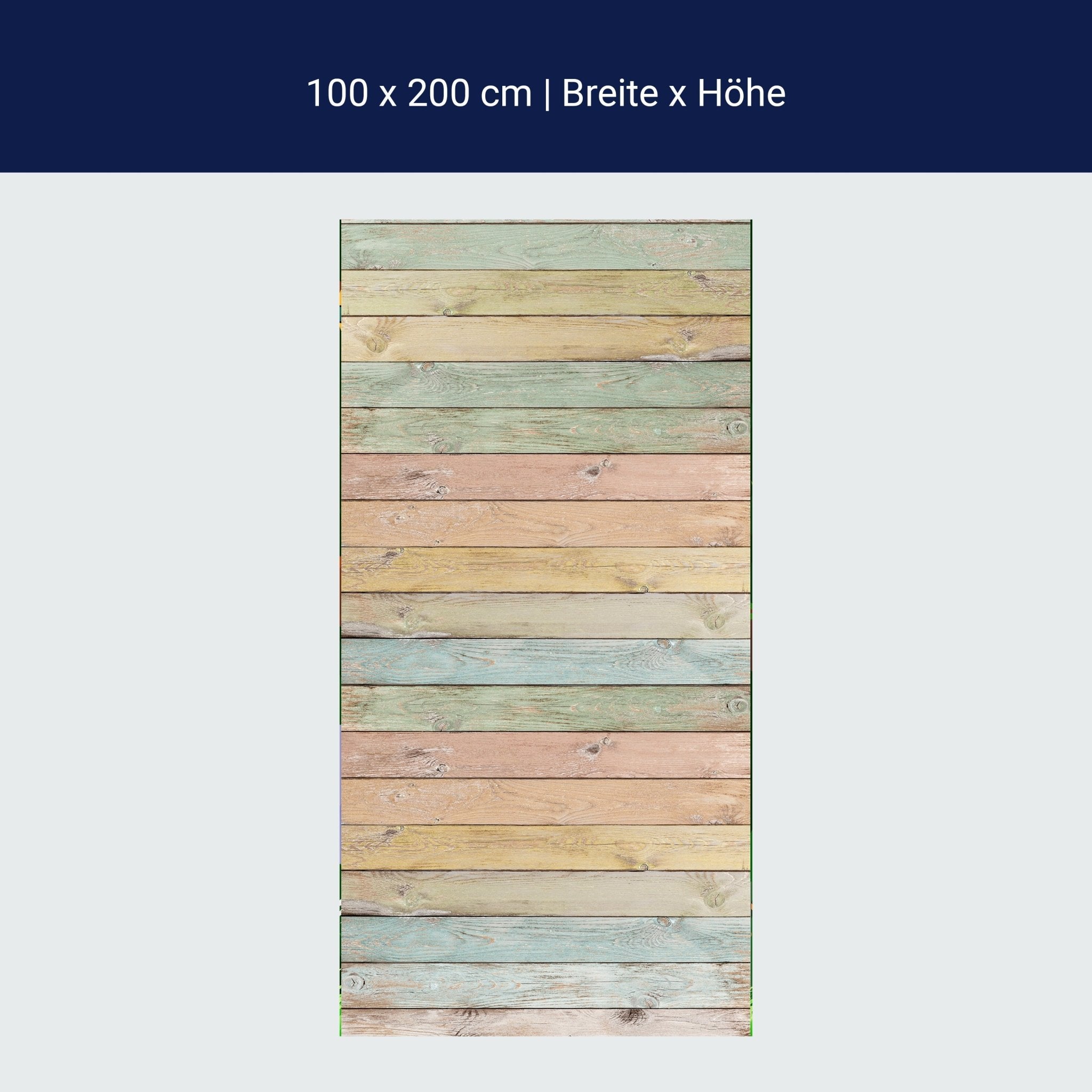 Türtapete bunte Holzplatte, Palisaden, bunt, Holz M1239 Türtapete bunte Holzplatte, Palisaden, bunt, Holz M1239