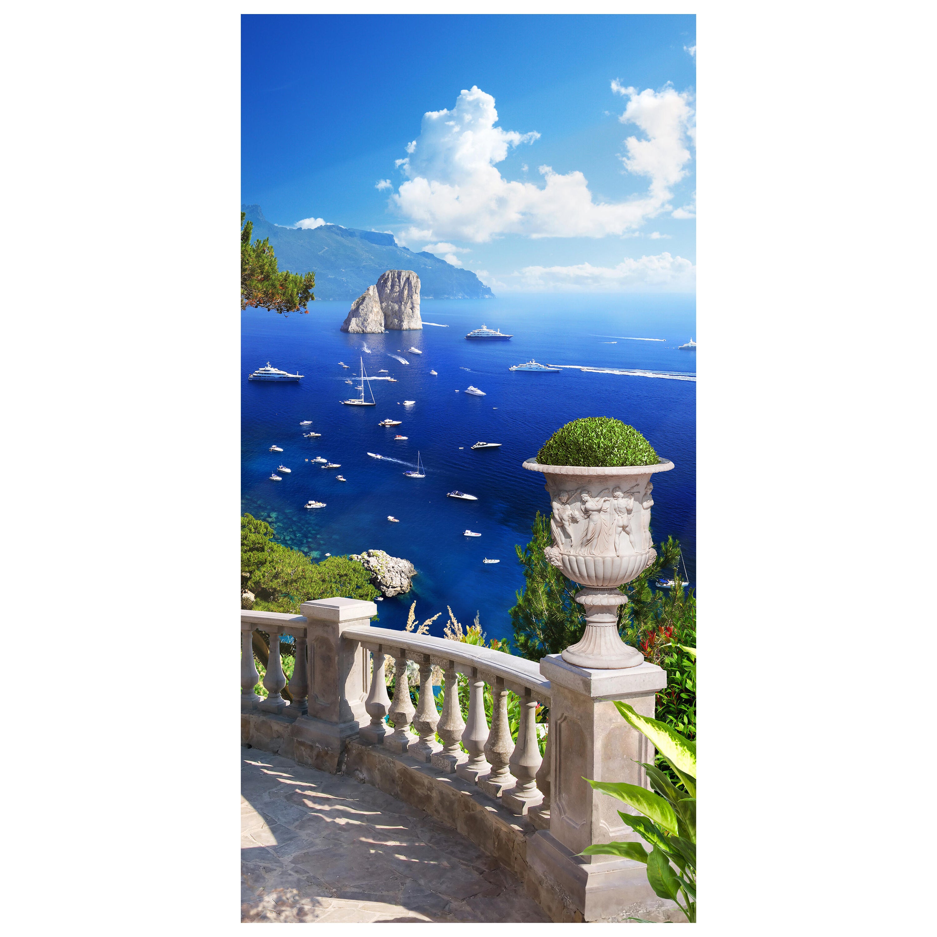 Türtapete Blick aufs Meer, Balkon, Schiffe, Küste M1242 - Bild 2 Türtapete Blick aufs Meer, Balkon, Schiffe, Küste M1242 - Bild 2