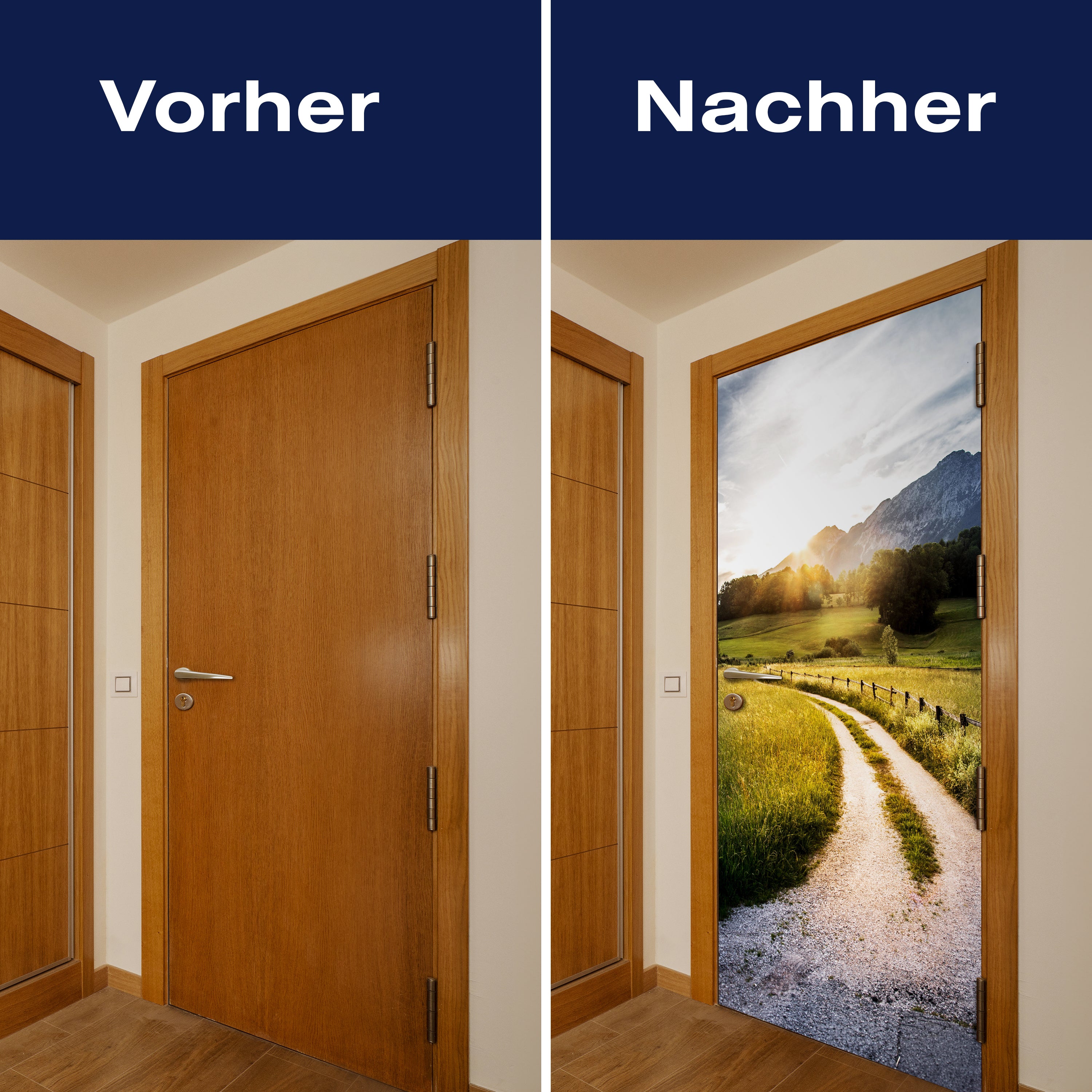 Türtapete Bergpanorama am Abend, Sonne, Berge M1250 - Bild 10 Türtapete Bergpanorama am Abend, Sonne, Berge M1250 - Bild 10