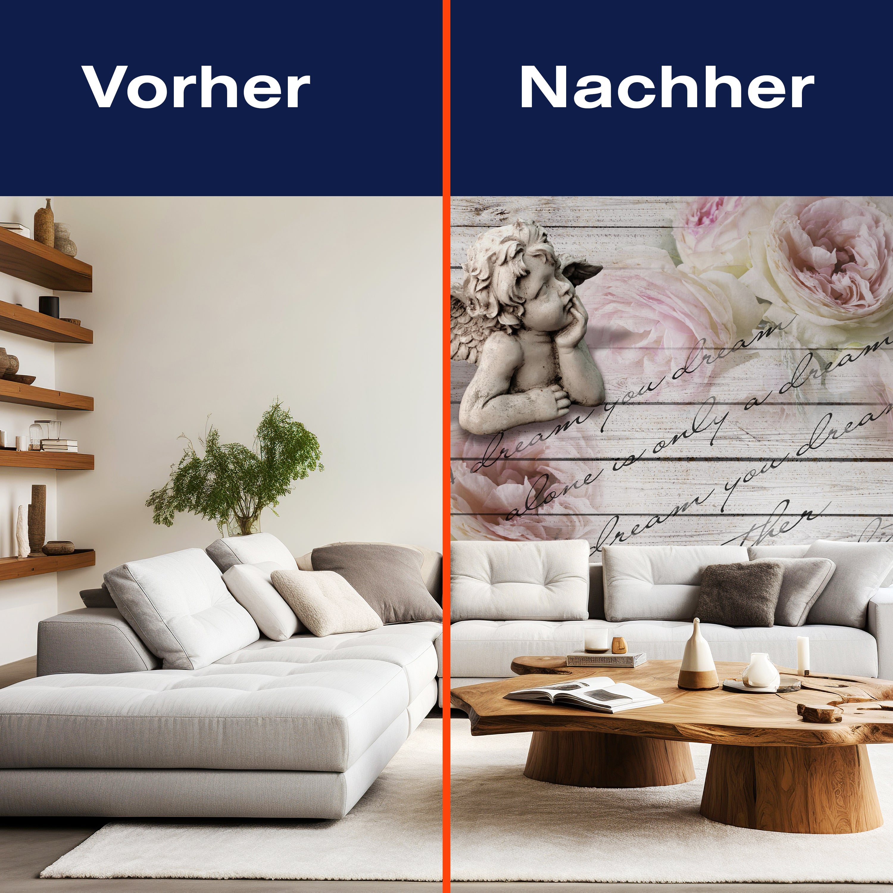 Fototapete Rosen Holz Engel M1271 - Bild 9 Fototapete Rosen Holz Engel M1271 - Bild 9