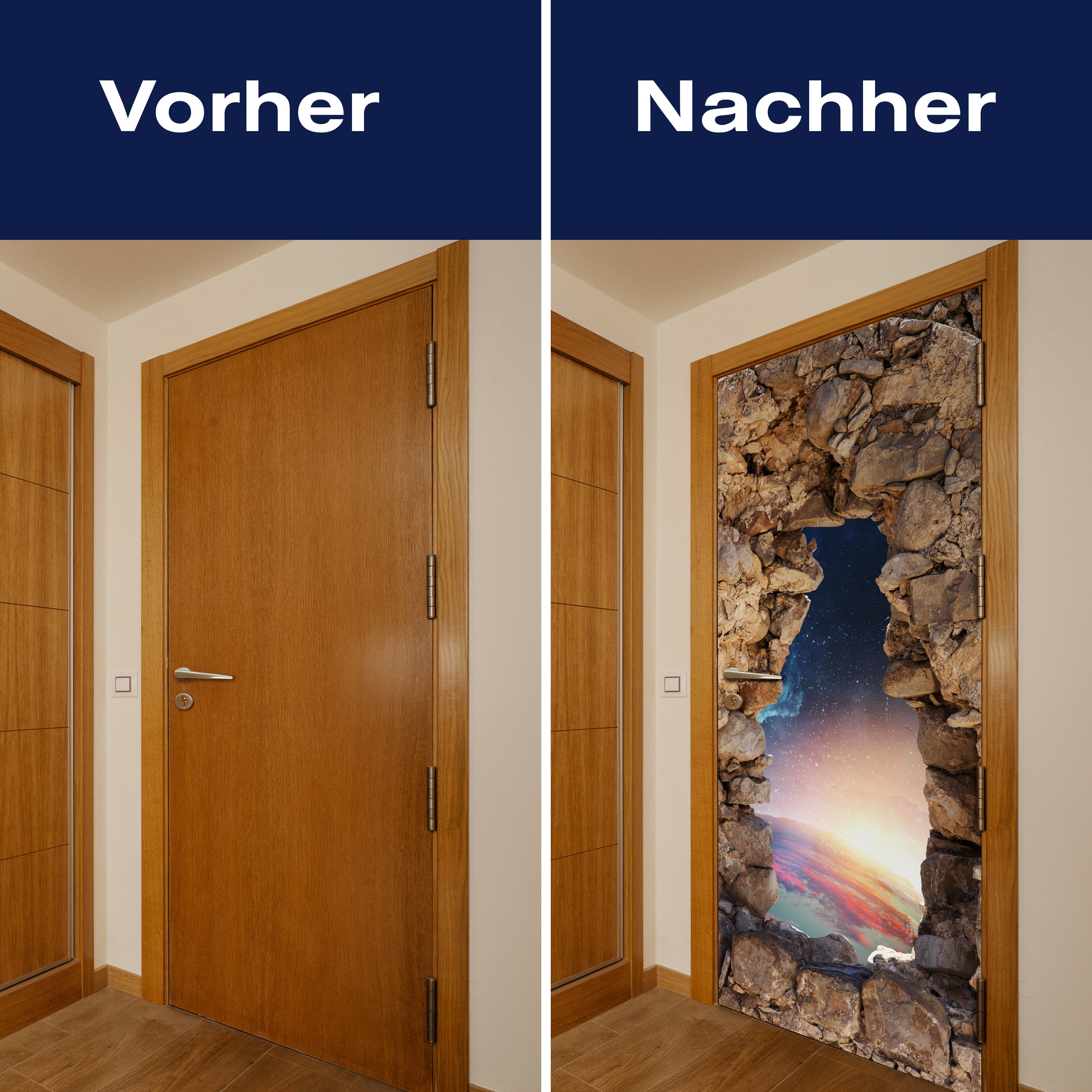 Türtapete 3D Steine, Weltraum, Erde, Sterne M1272 - Bild 10 Türtapete 3D Steine, Weltraum, Erde, Sterne M1272 - Bild 10