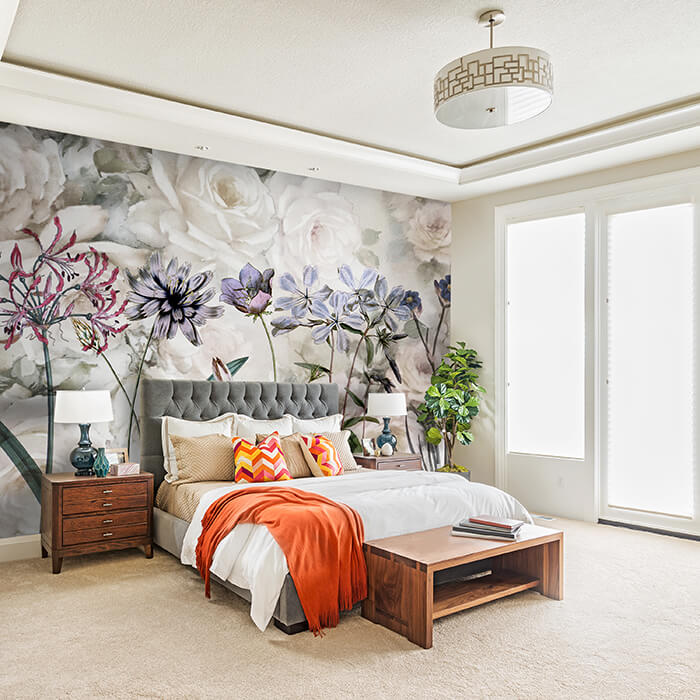 Fototapete Blumen Vintage Gemälde M1292 - Bild 1 Fototapete Blumen Vintage Gemälde M1292 - Bild 1