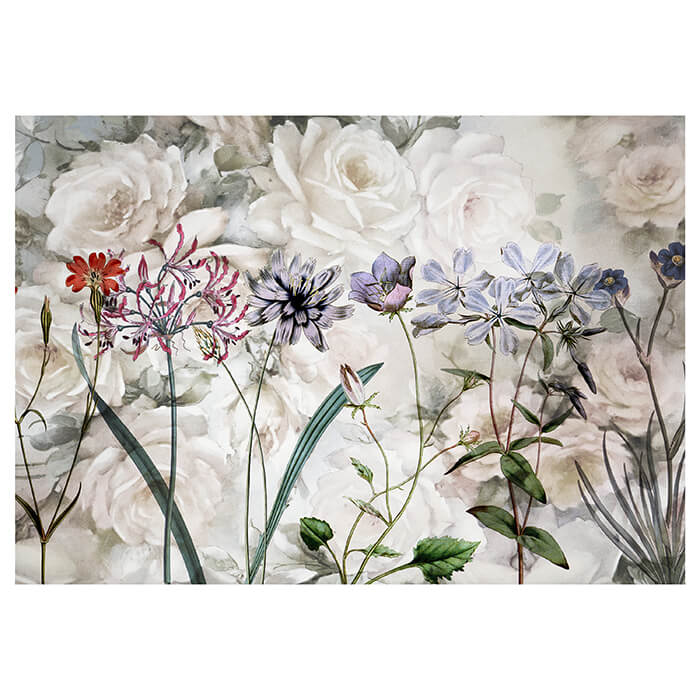 Fototapete Blumen Vintage Gemälde M1292 - Bild 2 Fototapete Blumen Vintage Gemälde M1292 - Bild 2