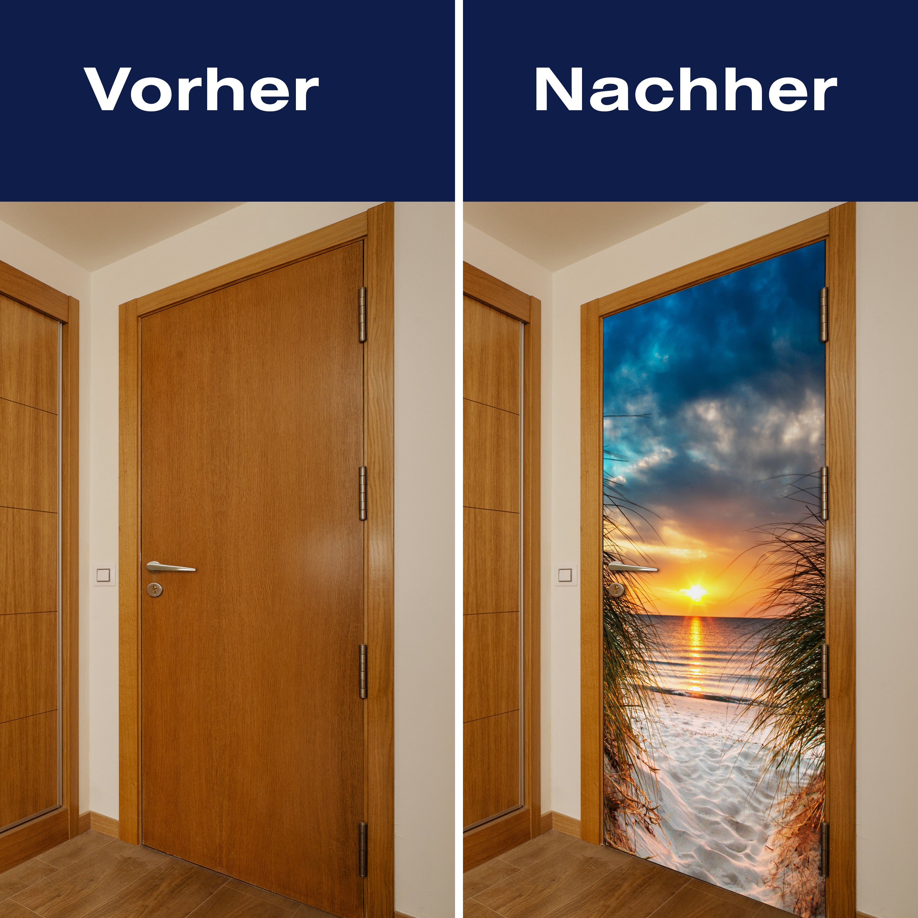 Türtapete Blick durch Düne, Meer, Sonnenuntergang M1293 - Bild 10 Türtapete Blick durch Düne, Meer, Sonnenuntergang M1293 - Bild 10