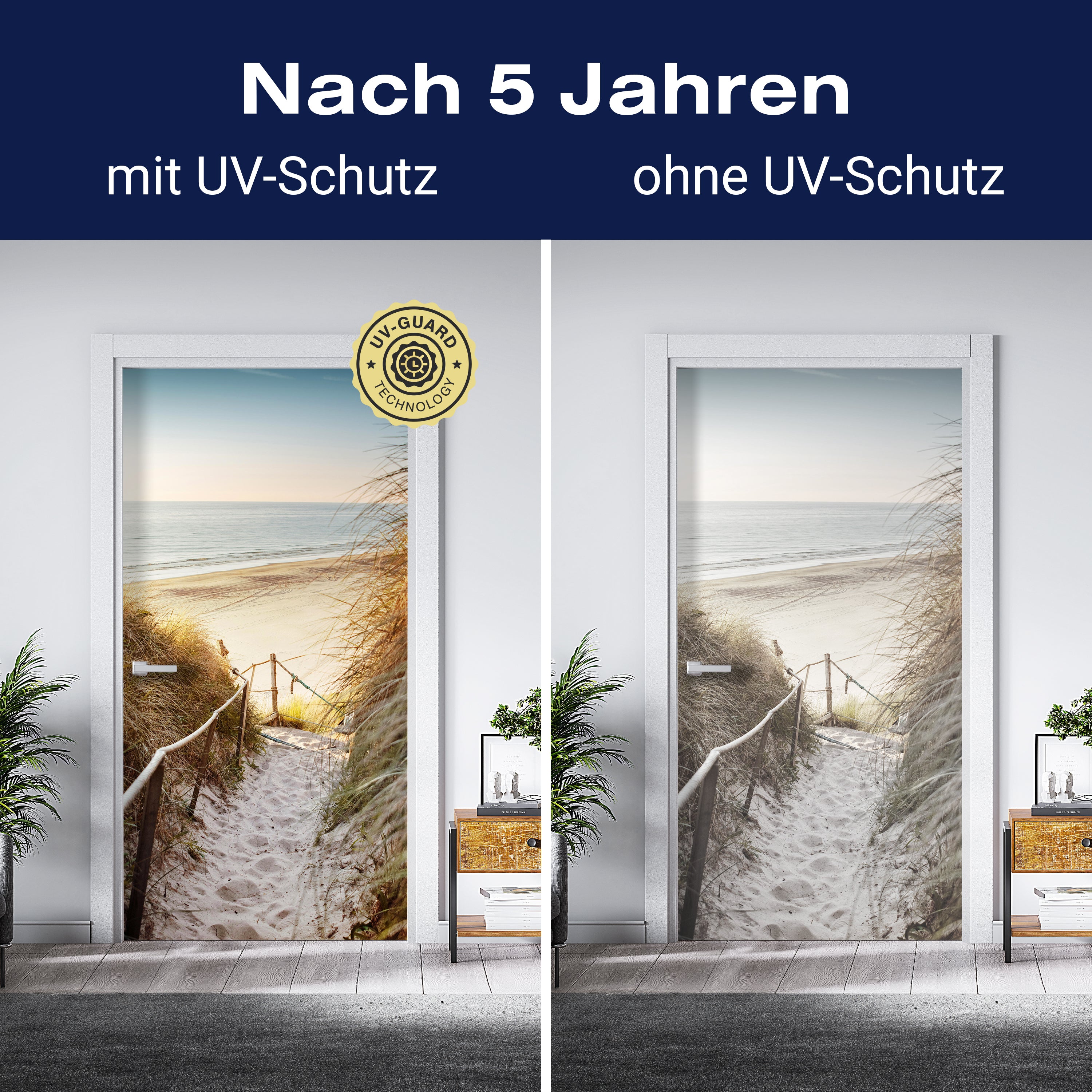 Türtapete Weg zum Strand, Seil, Meer, Düne, Schilf M1301 - Bild 4 Türtapete Weg zum Strand, Seil, Meer, Düne, Schilf M1301 - Bild 4