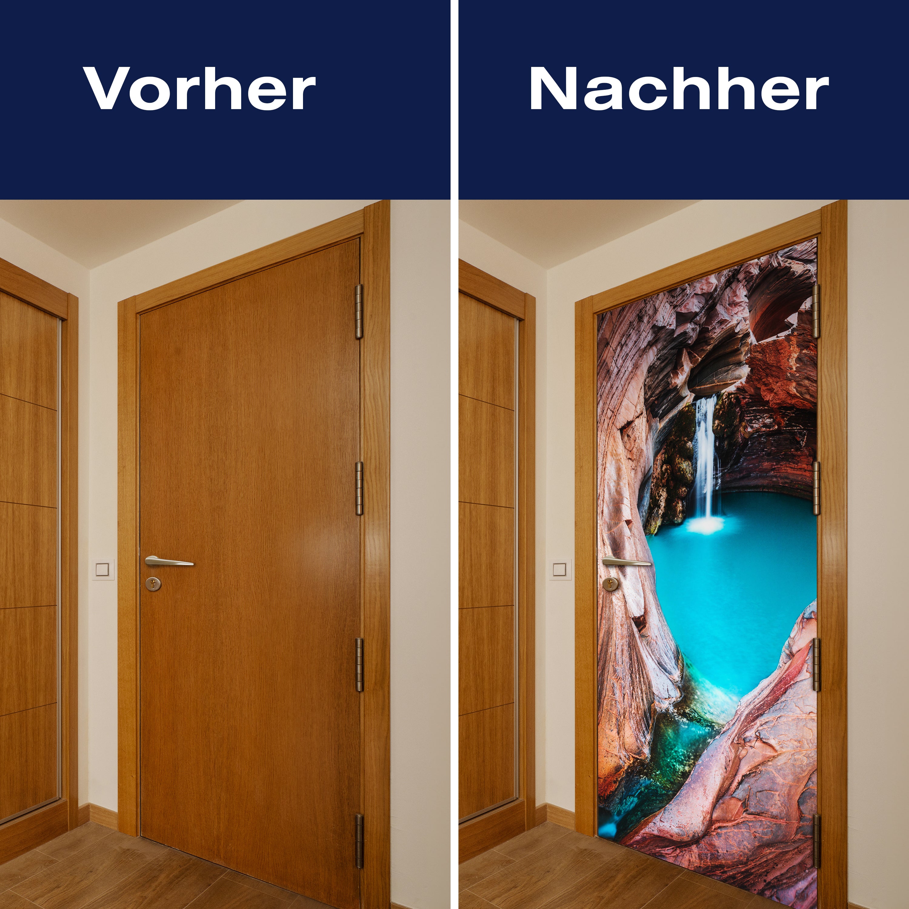 Türtapete Wasserfall in Höhle, Felsen, Wasser M1305 - Bild 10 Türtapete Wasserfall in Höhle, Felsen, Wasser M1305 - Bild 10