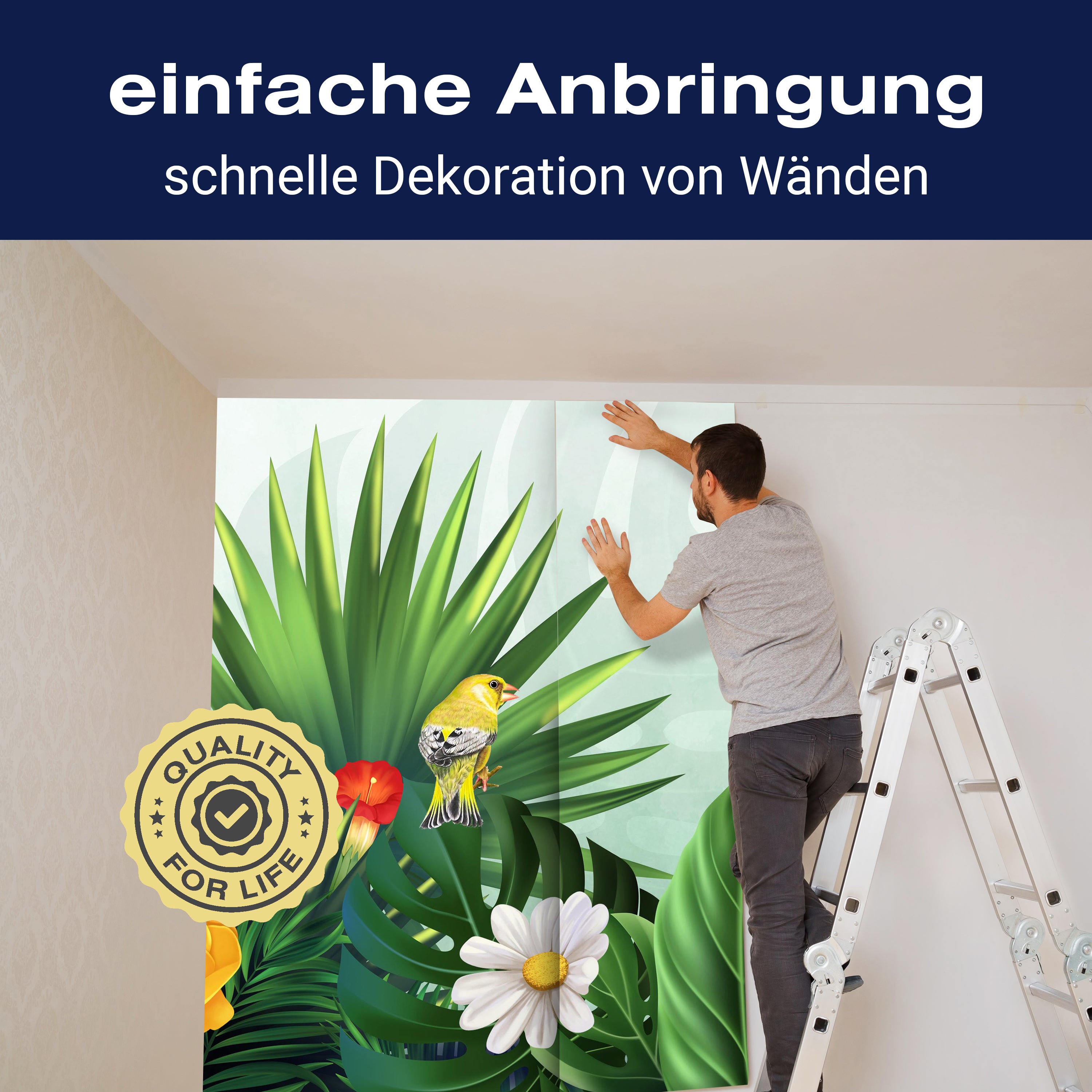 Fototapete Exotisch Pflanzen Blumen M1308 - Bild 3 Fototapete Exotisch Pflanzen Blumen M1308 - Bild 3