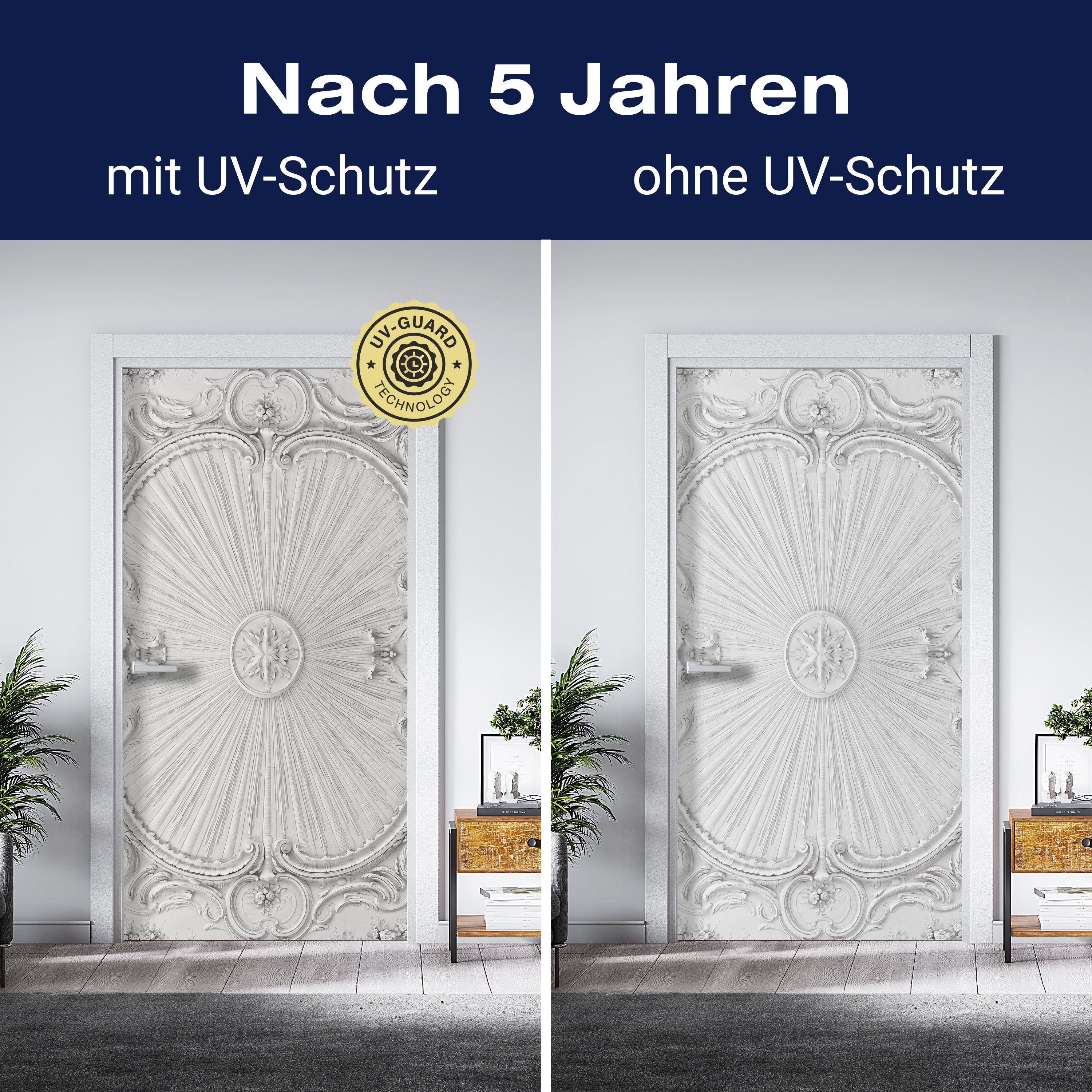 Türtapete Stuck Decke, Muster, Formen, Deko M1315 - Bild 4 Türtapete Stuck Decke, Muster, Formen, Deko M1315 - Bild 4