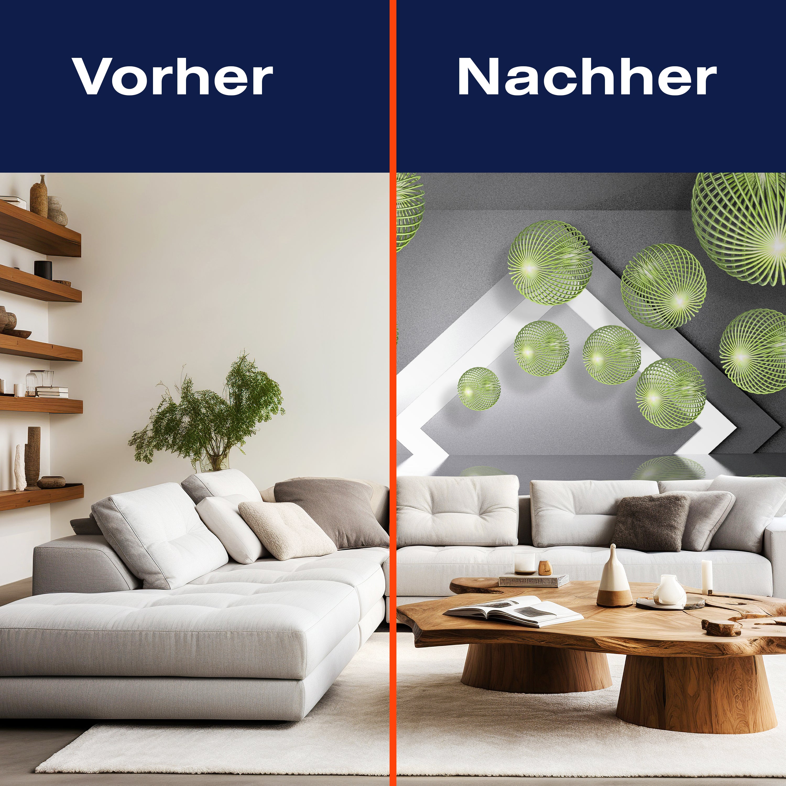 Fototapete Grün Kugeln 3D Effekt M1324 - Bild 9 Fototapete Grün Kugeln 3D Effekt M1324 - Bild 9