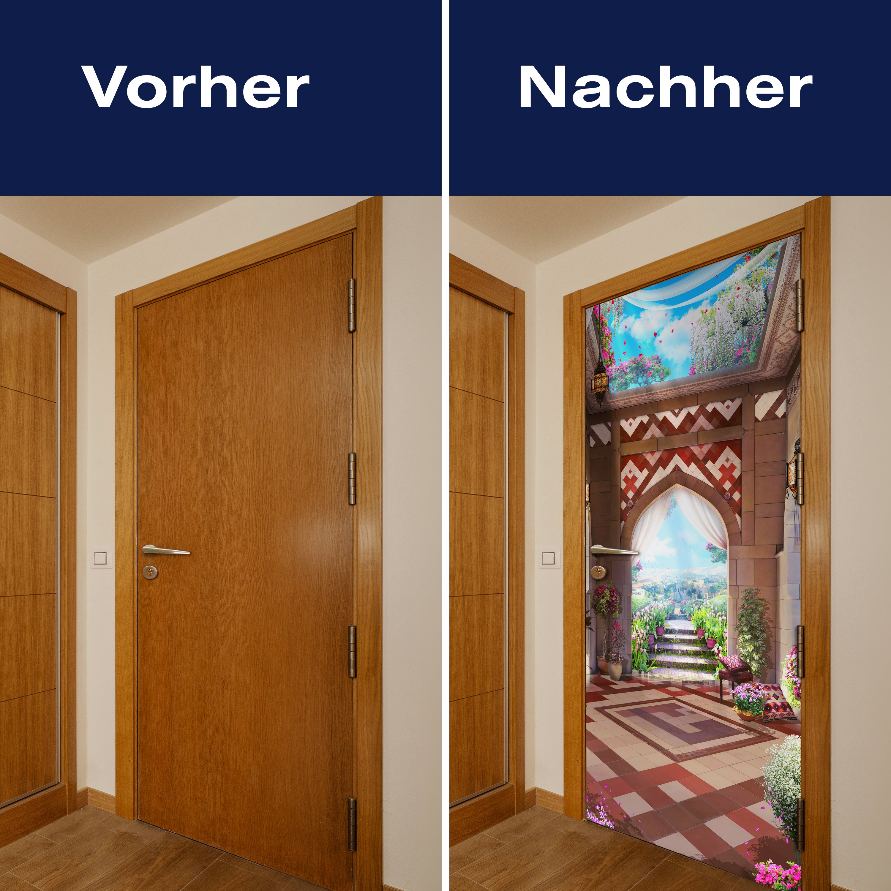 Türtapete Blick über Felder & Wiesen, orientalisch M1324 - Bild 10 Türtapete Blick über Felder & Wiesen, orientalisch M1324 - Bild 10