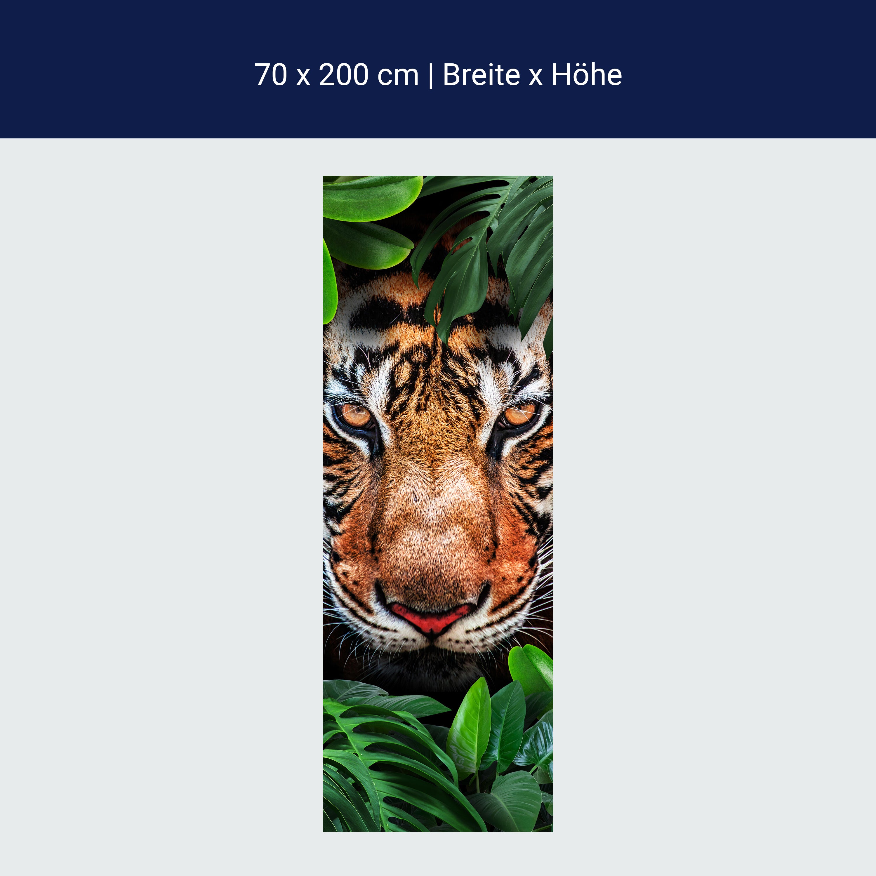 Türtapete Tiger Gesicht, Dschungel, Tier, Katze M1340 Türtapete Tiger Gesicht, Dschungel, Tier, Katze M1340