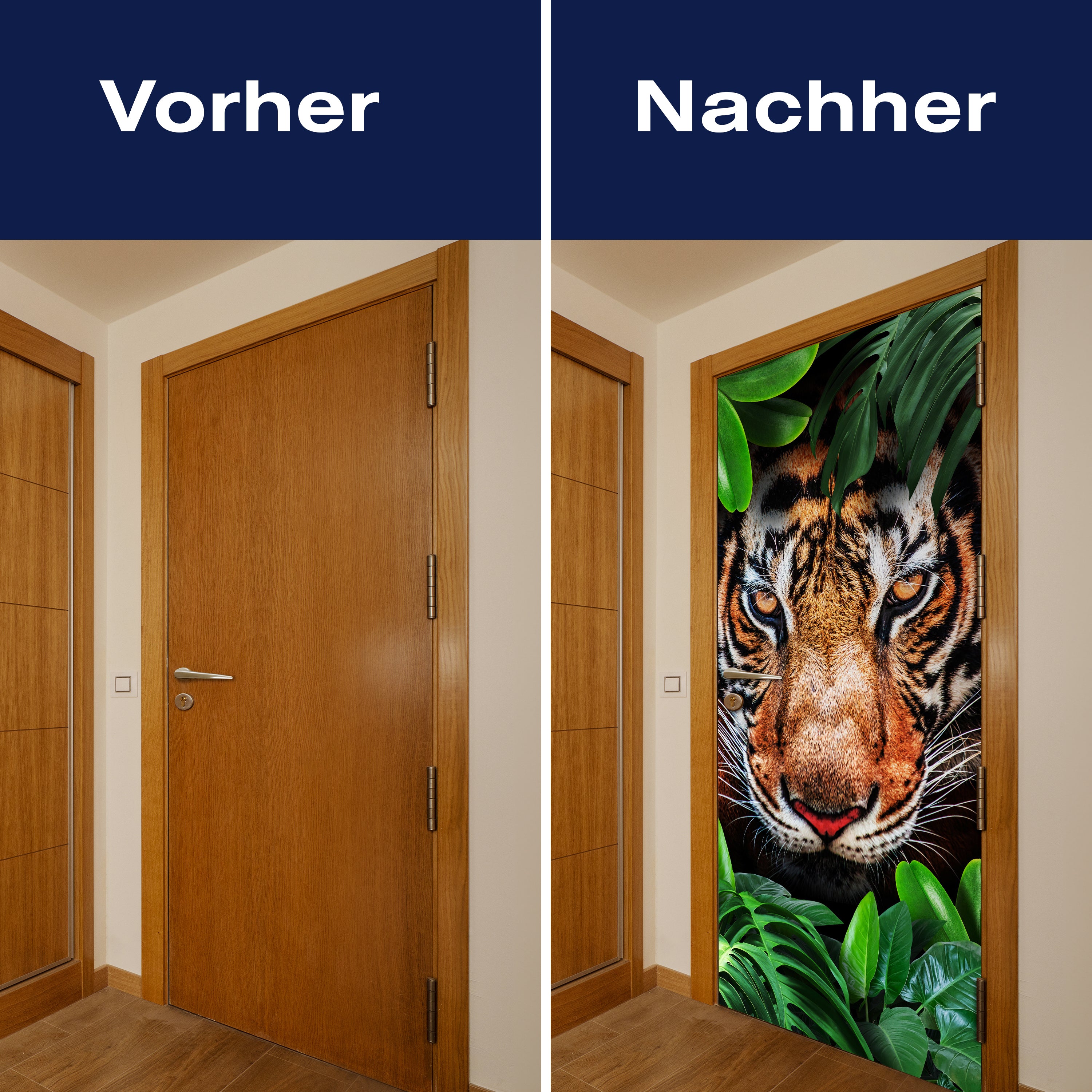 Türtapete Tiger Gesicht, Dschungel, Tier, Katze M1340 - Bild 10 Türtapete Tiger Gesicht, Dschungel, Tier, Katze M1340 - Bild 10