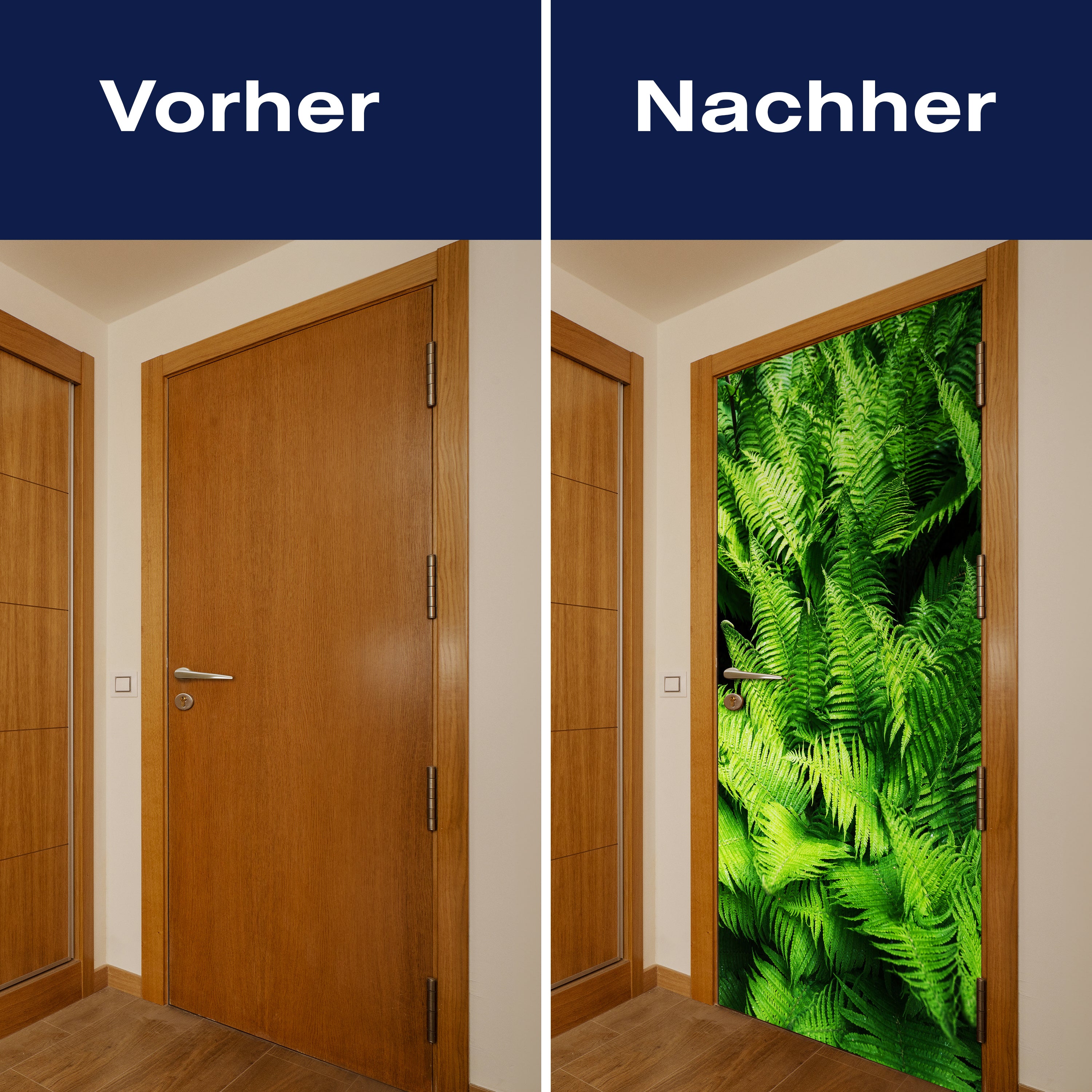 Türtapete Farne, Urwald, Pflanzen, Grün, Dschungel M1346 - Bild 10 Türtapete Farne, Urwald, Pflanzen, Grün, Dschungel M1346 - Bild 10