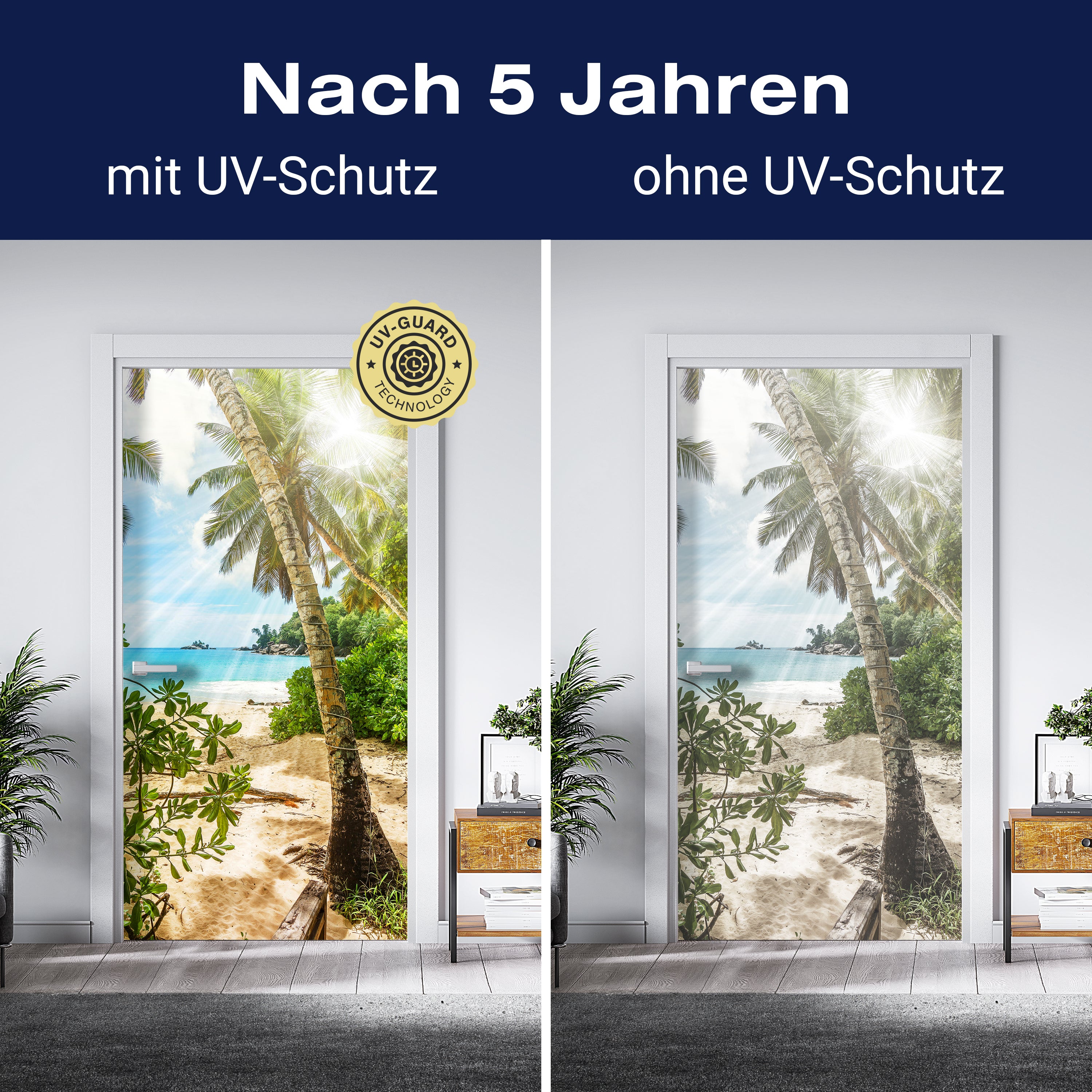 Türtapete Palme am Strand, Meer, Sonne, Insel M1349 - Bild 4 Türtapete Palme am Strand, Meer, Sonne, Insel M1349 - Bild 4