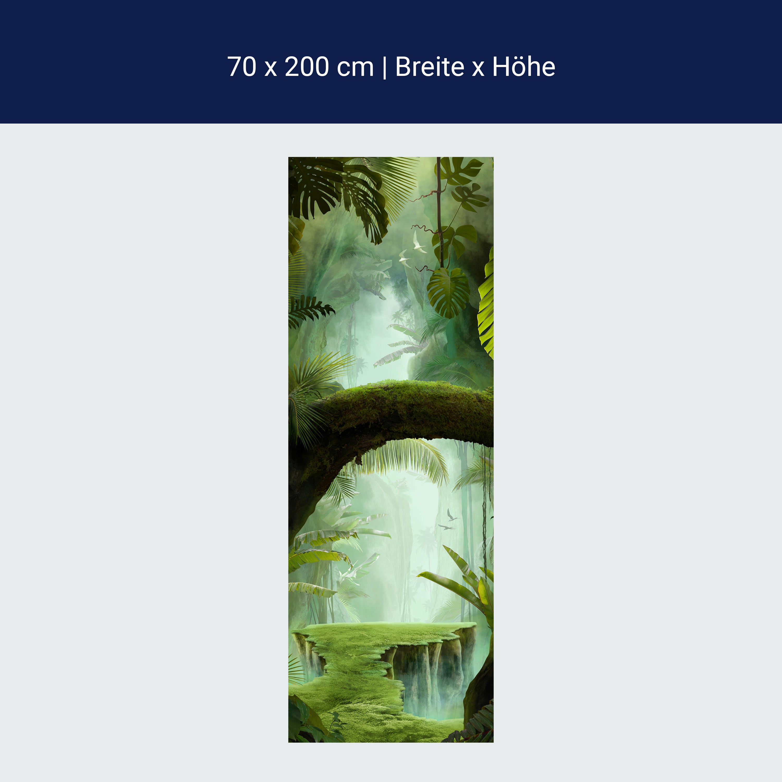 Türtapete Fantasy Dschungel, Urwald, Bäume, Moos M1351 Türtapete Fantasy Dschungel, Urwald, Bäume, Moos M1351